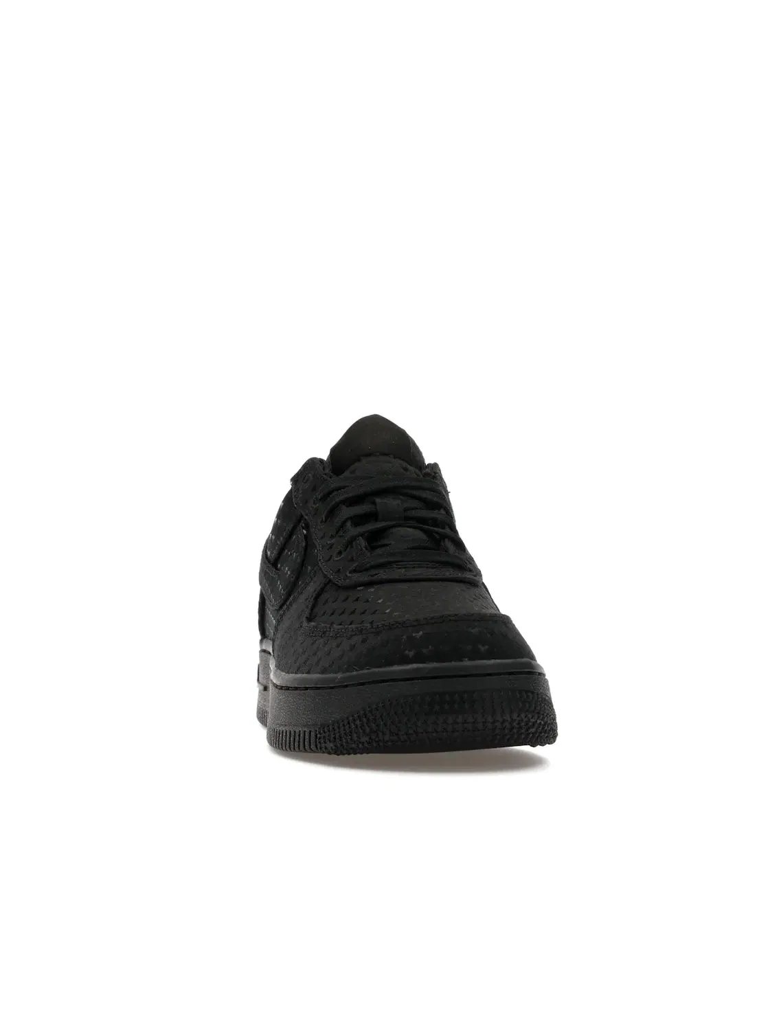 Женские кроссовки Lifestyle с перфорированным носком Nike Air Force 1 Low — изображение 2 из 4, черный/черный/красный