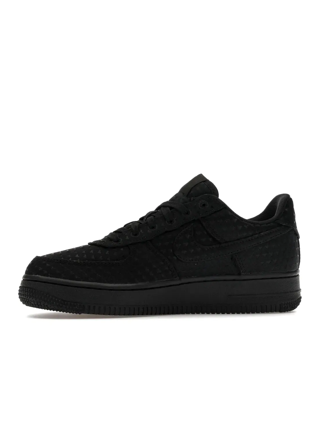 Женские кроссовки Lifestyle с перфорированным носком Nike Air Force 1 Low — изображение 3 из 4, черный/черный/красный