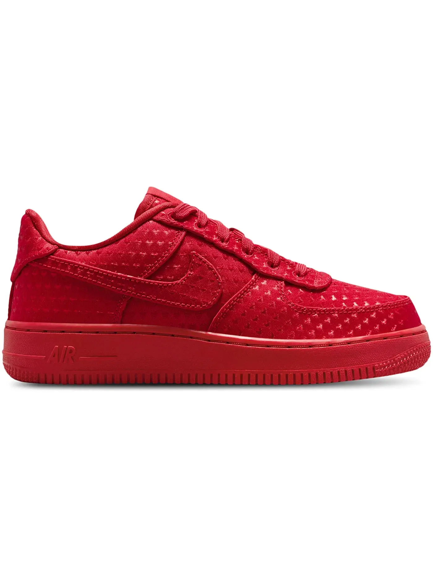 Детские кроссовки с монолитным цветом Nike Air Force 1 Low — изображение 1 из 1, красный/красный