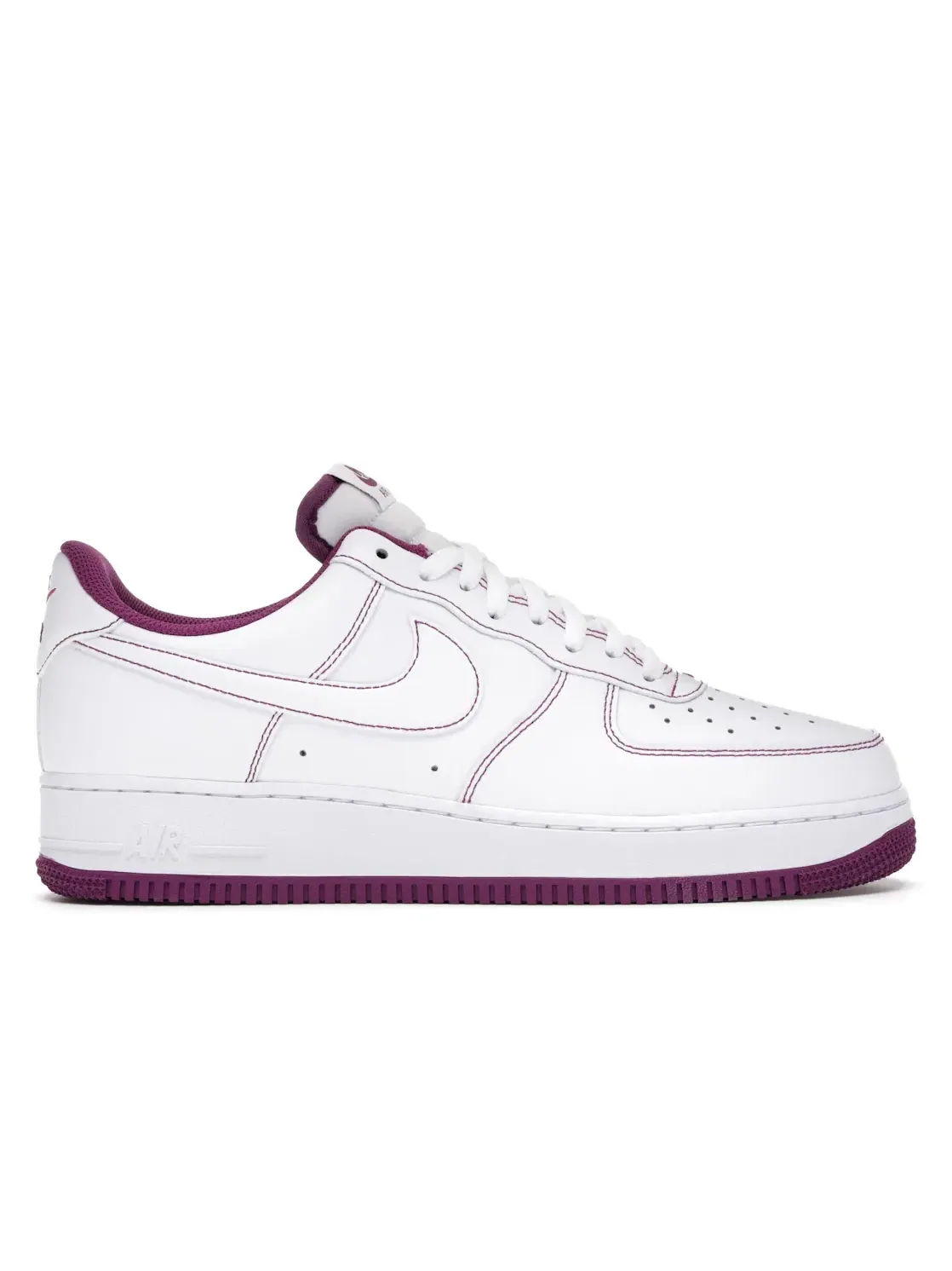 Мужские кроссовки Lifestyle с контрастной строчкой Nike Air Force 1 Low — изображение 1 из 4, белый/белый