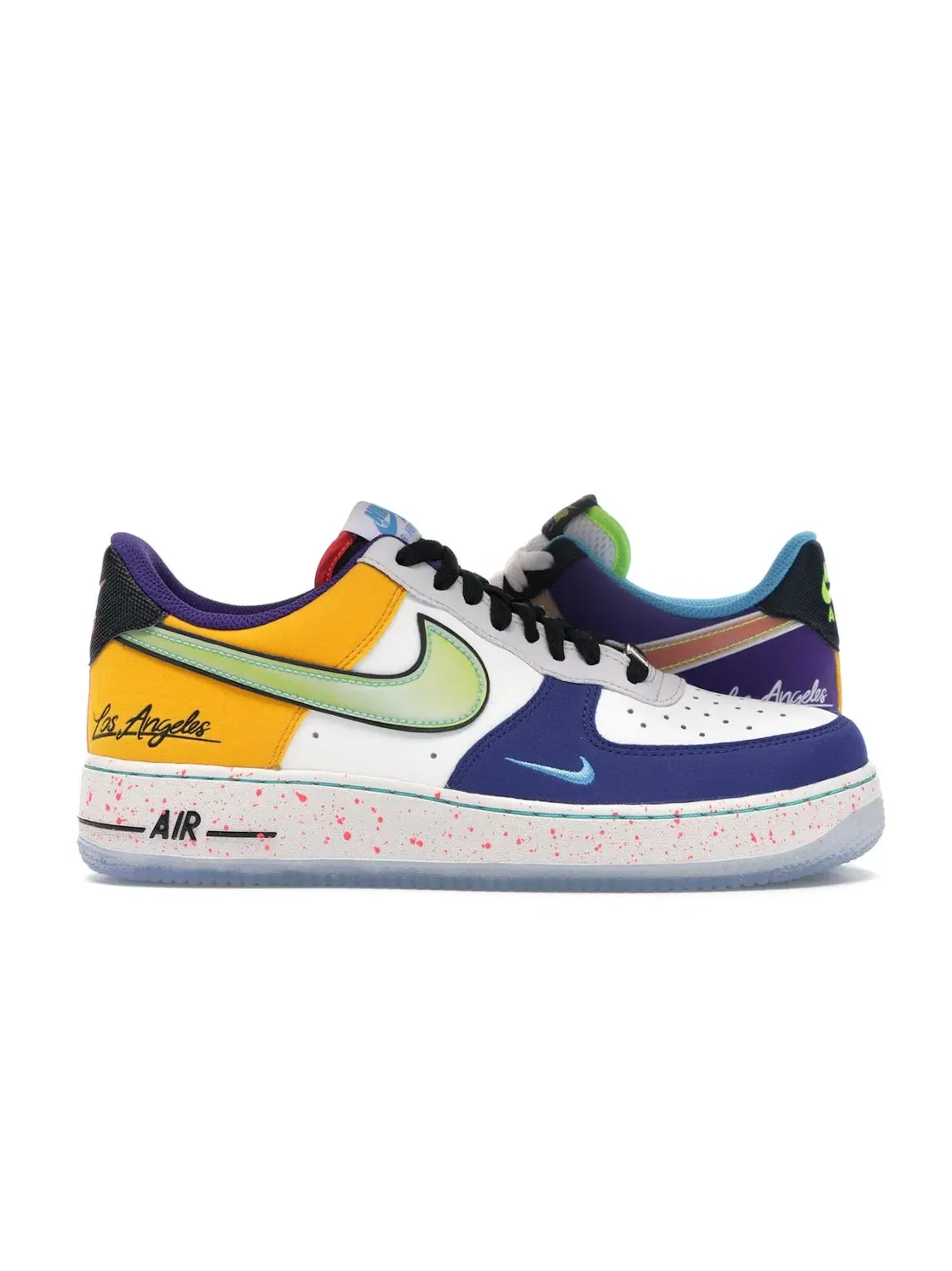 Мужские кроссовки Lifestyle с принтом Nike Air Force 1 Low What The LA Nike — изображение 1 из 4, белый/черный