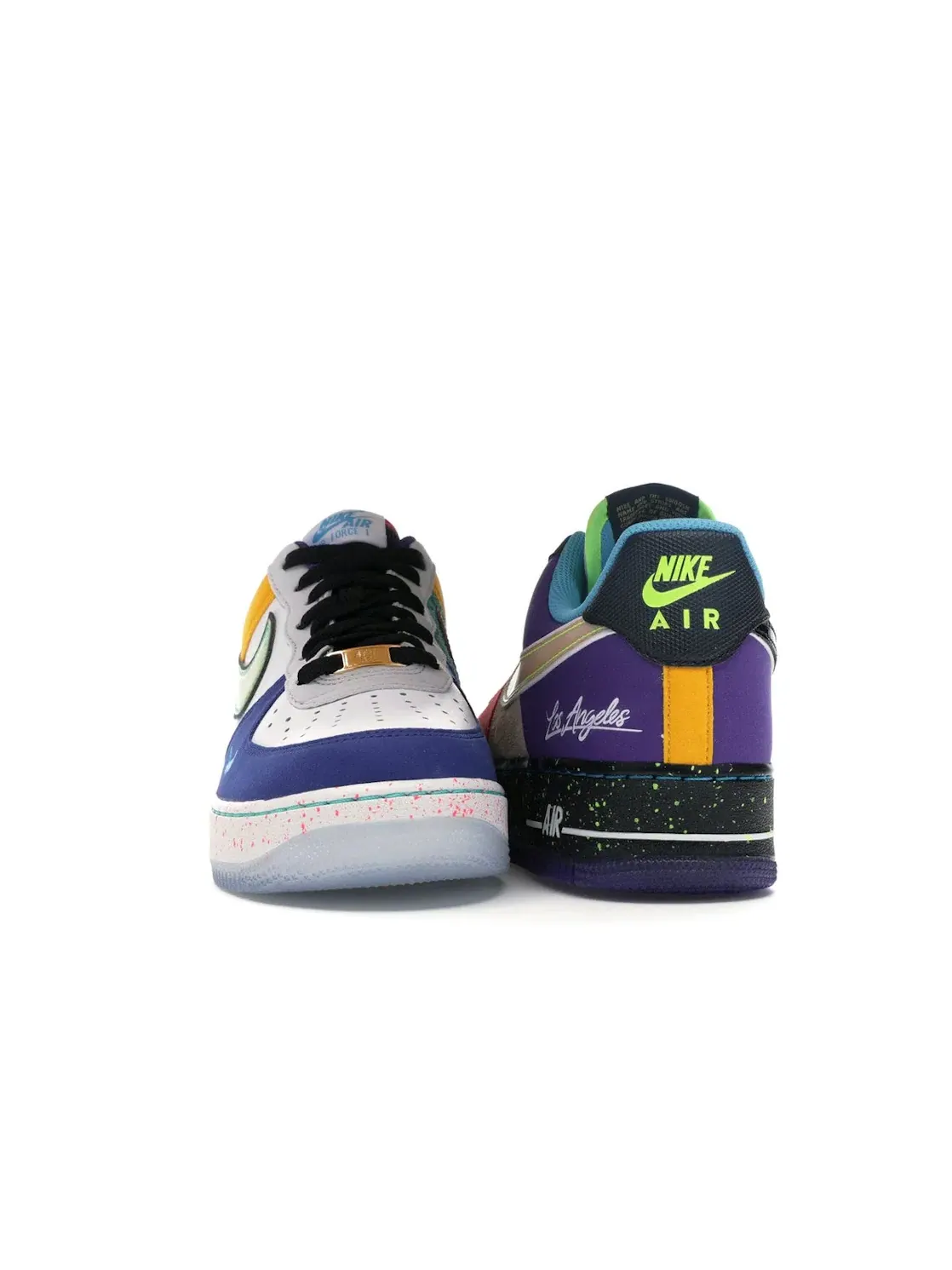 Мужские кроссовки Lifestyle с принтом Nike Air Force 1 Low What The LA Nike — изображение 2 из 4, белый/черный