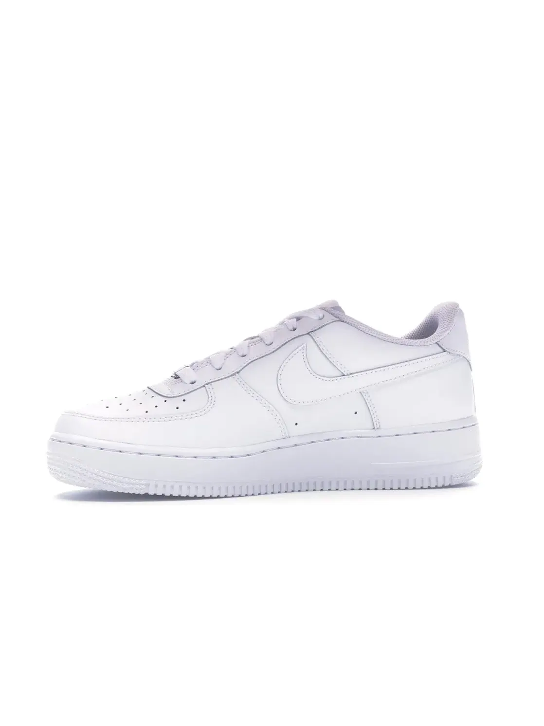 Детские кроссовки с перфорацией Nike Air Force 1 Low — изображение 3 из 4, белый/белый