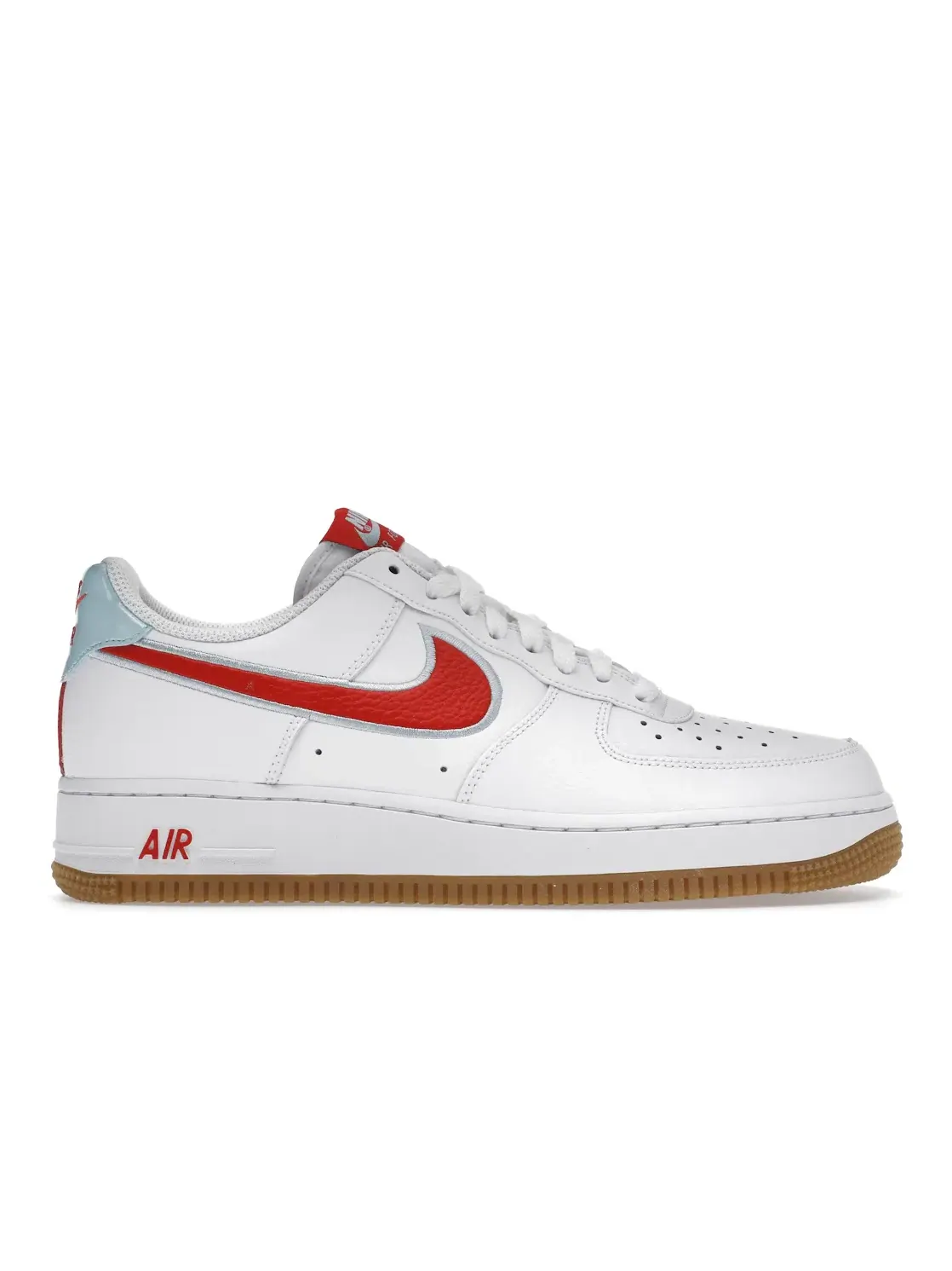 Мужские кроссовки кожаные Nike Air Force 1 Low — изображение 1 из 4, белый/красный