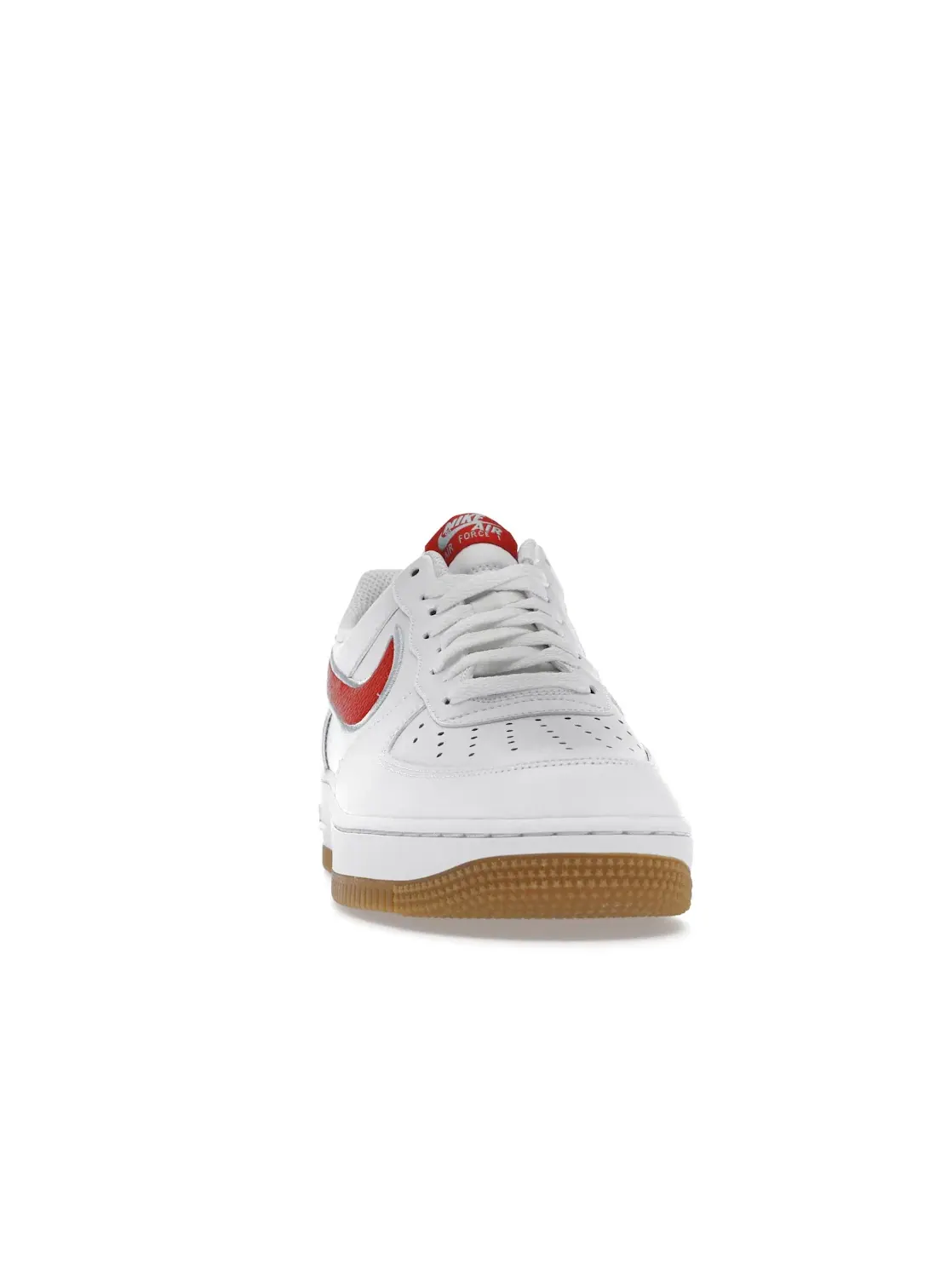 Мужские кроссовки кожаные Nike Air Force 1 Low — изображение 2 из 4, белый/красный