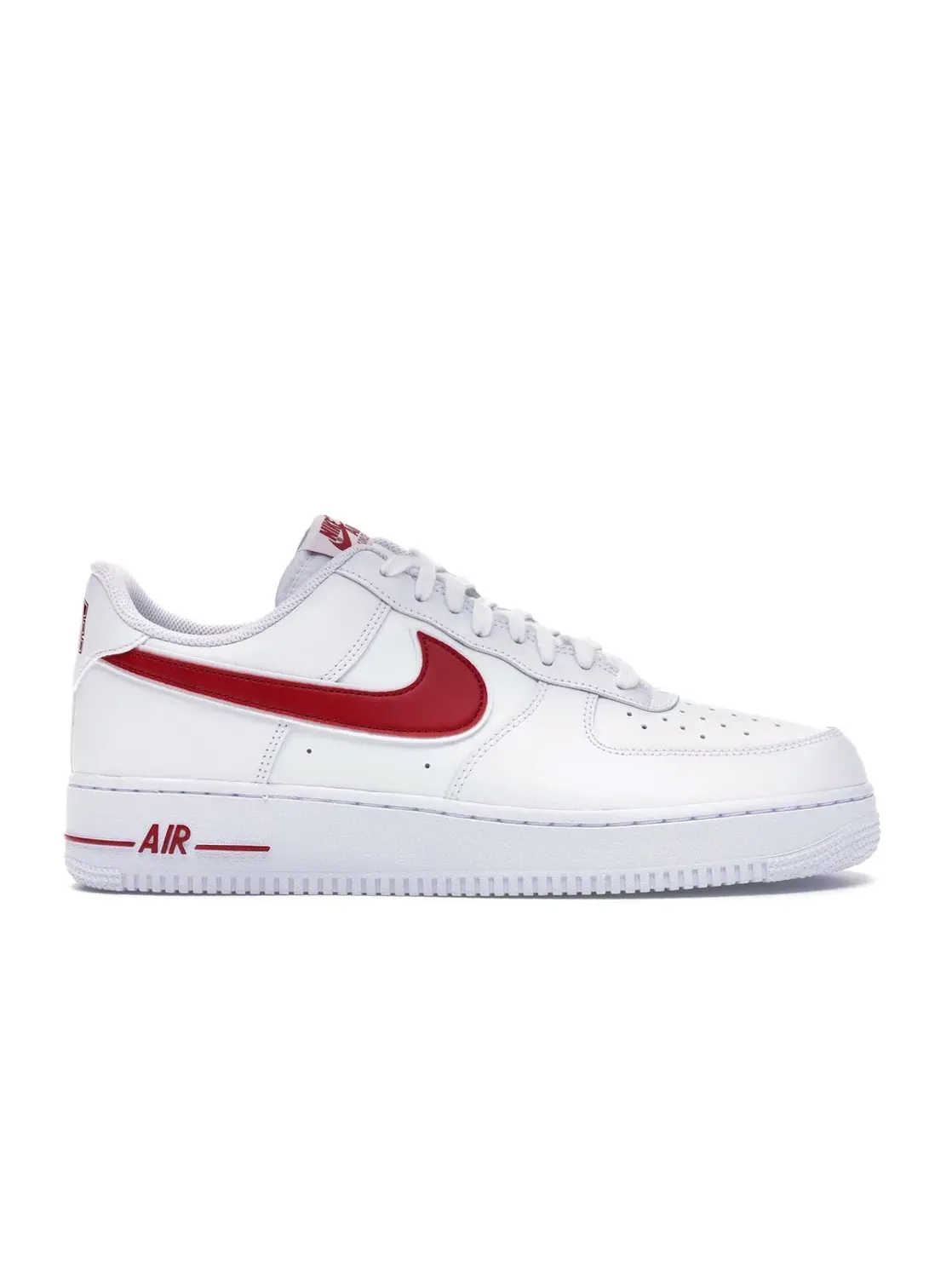 Мужские кроссовки с кожаным верхом Nike Air Force 1 Low — изображение 1 из 4, белый/красный