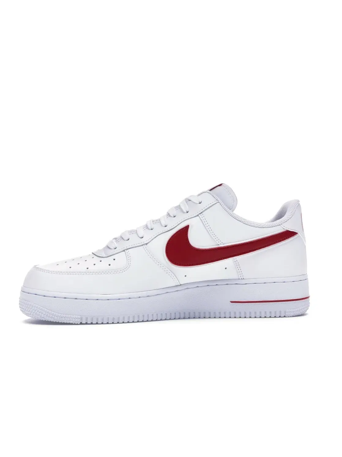 Мужские кроссовки с кожаным верхом Nike Air Force 1 Low — изображение 3 из 4, белый/красный