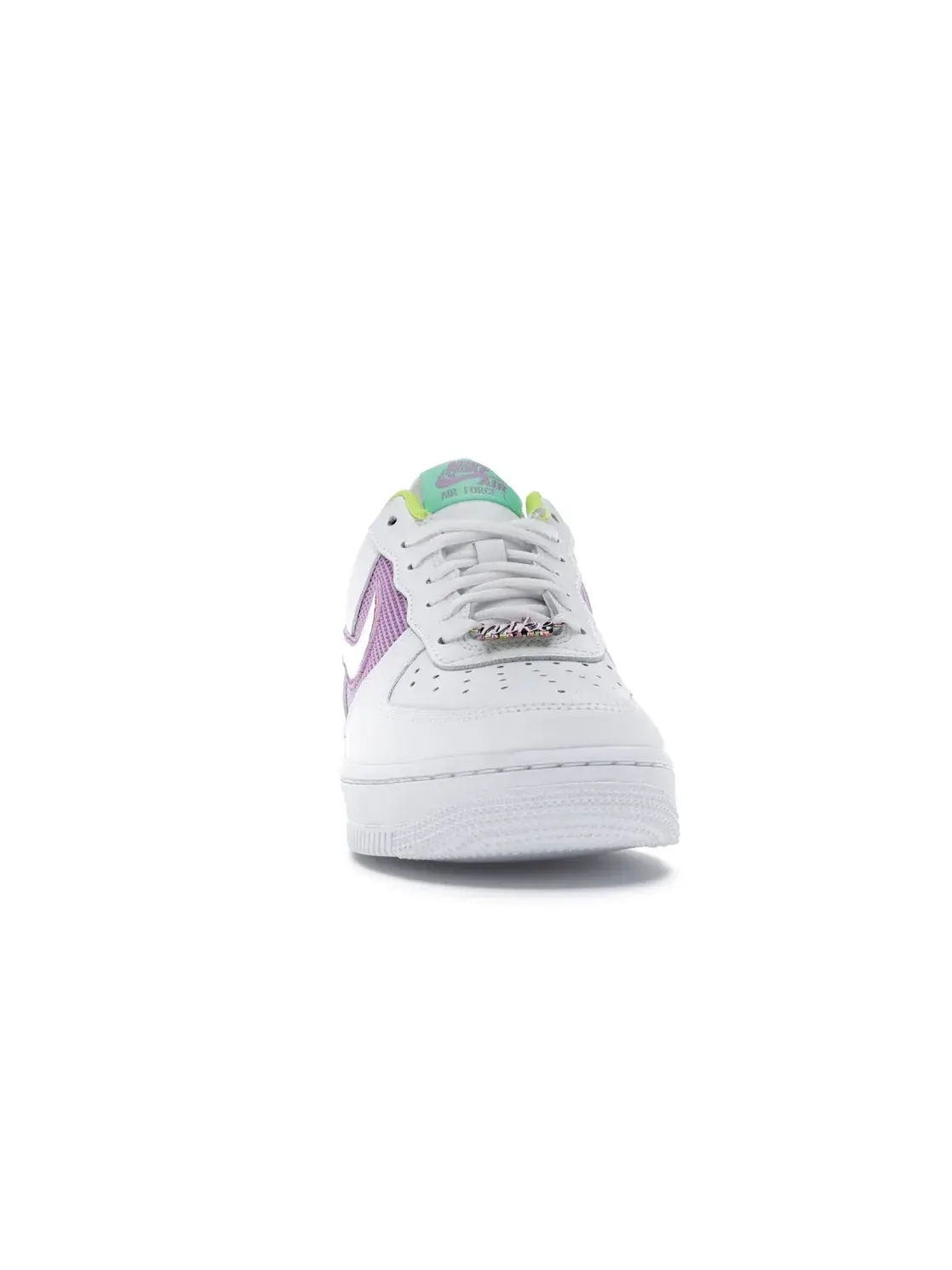 Женские кроссовки с перфорацией Nike Air Force 1 Low — изображение 2 из 4, белый/-зеленый-мульти