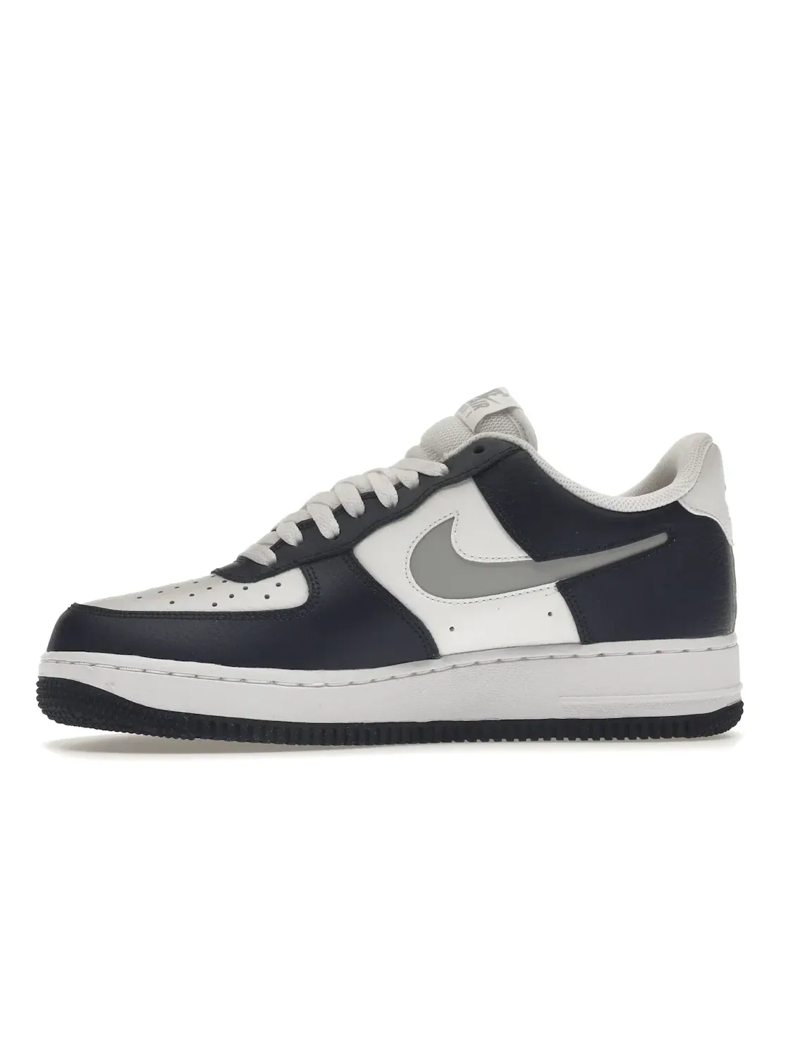Мужские кроссовки с кожаным верхом Nike Air Force 1 Low — изображение 3 из 4, белый/темно-синий-серый