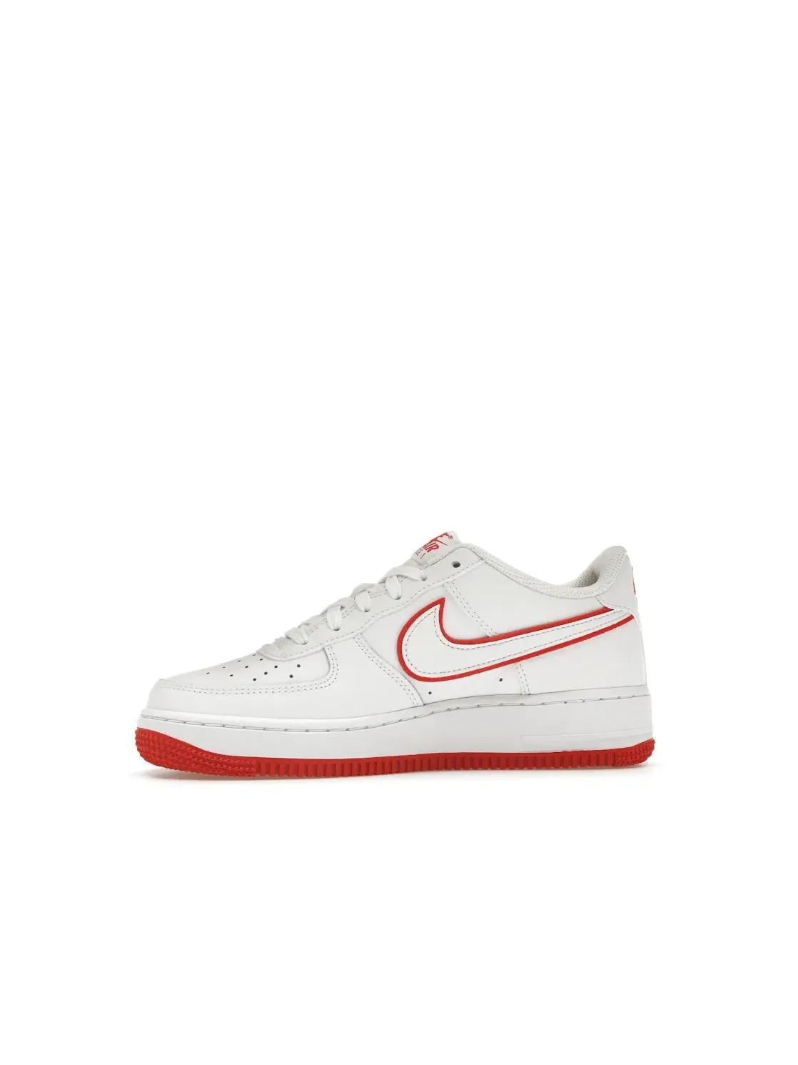 Детские кроссовки Lifestyle Nike Air Force 1 Low — изображение 3 из 4, белый/красный/белый