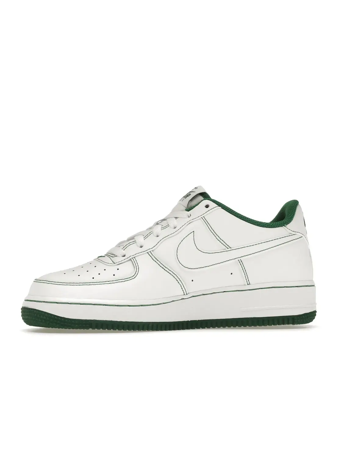 Детские кроссовки Lifestyle Nike Air Force 1 Low — изображение 3 из 4, белый/белый-зеленый