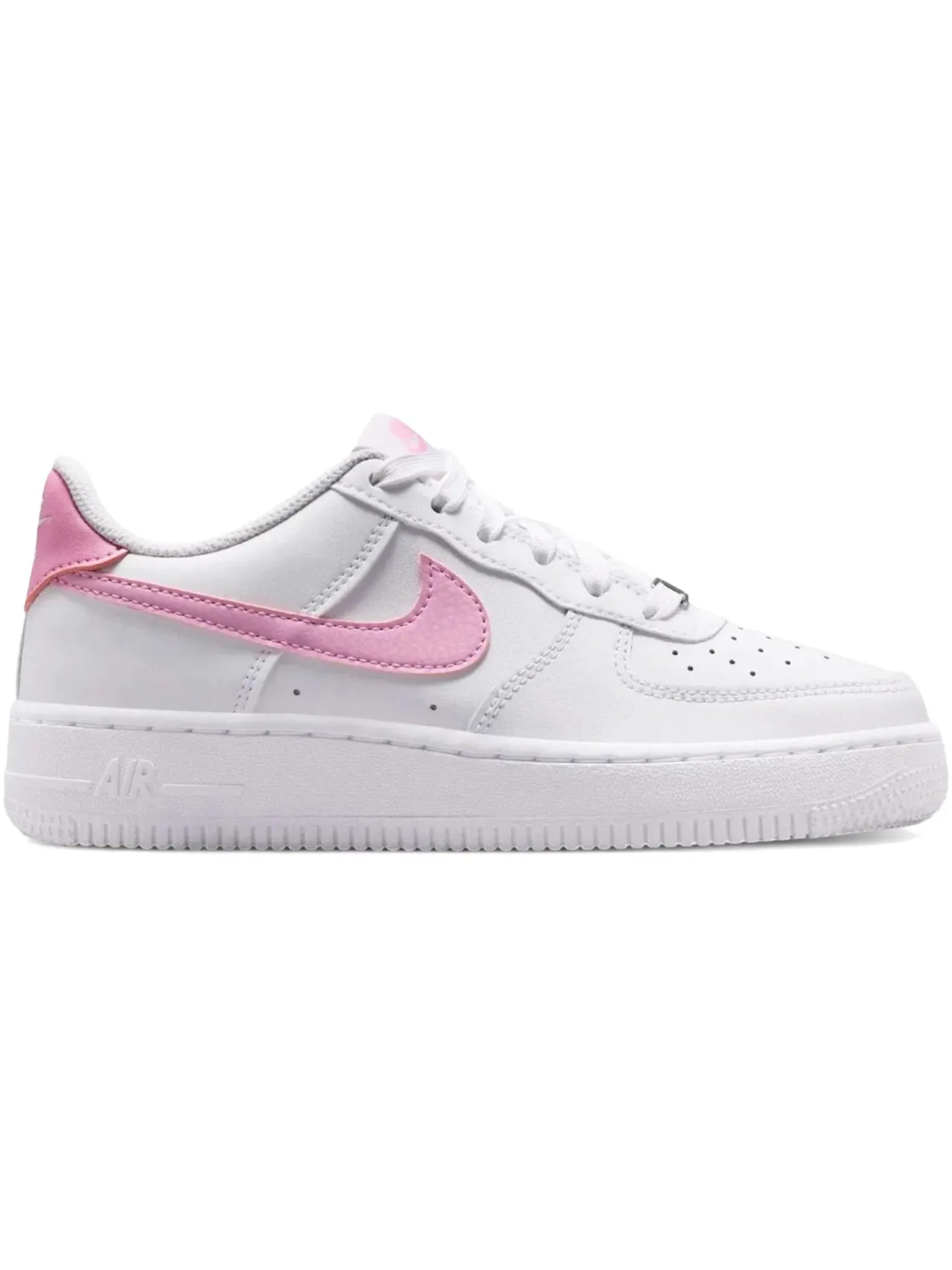 Детские кроссовки Lifestyle с кроссовками Nike Air Force 1 Low — изображение 1 из 1, белый/белый/розовый
