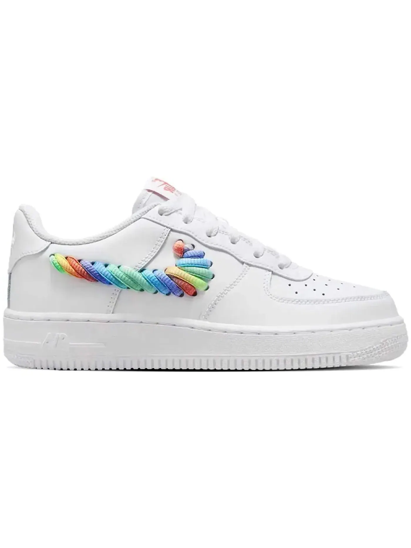 Детские кроссовки с принтом Nike Air Force 1 Low Nike — изображение 1 из 1, белый/мульти-//зеленый
