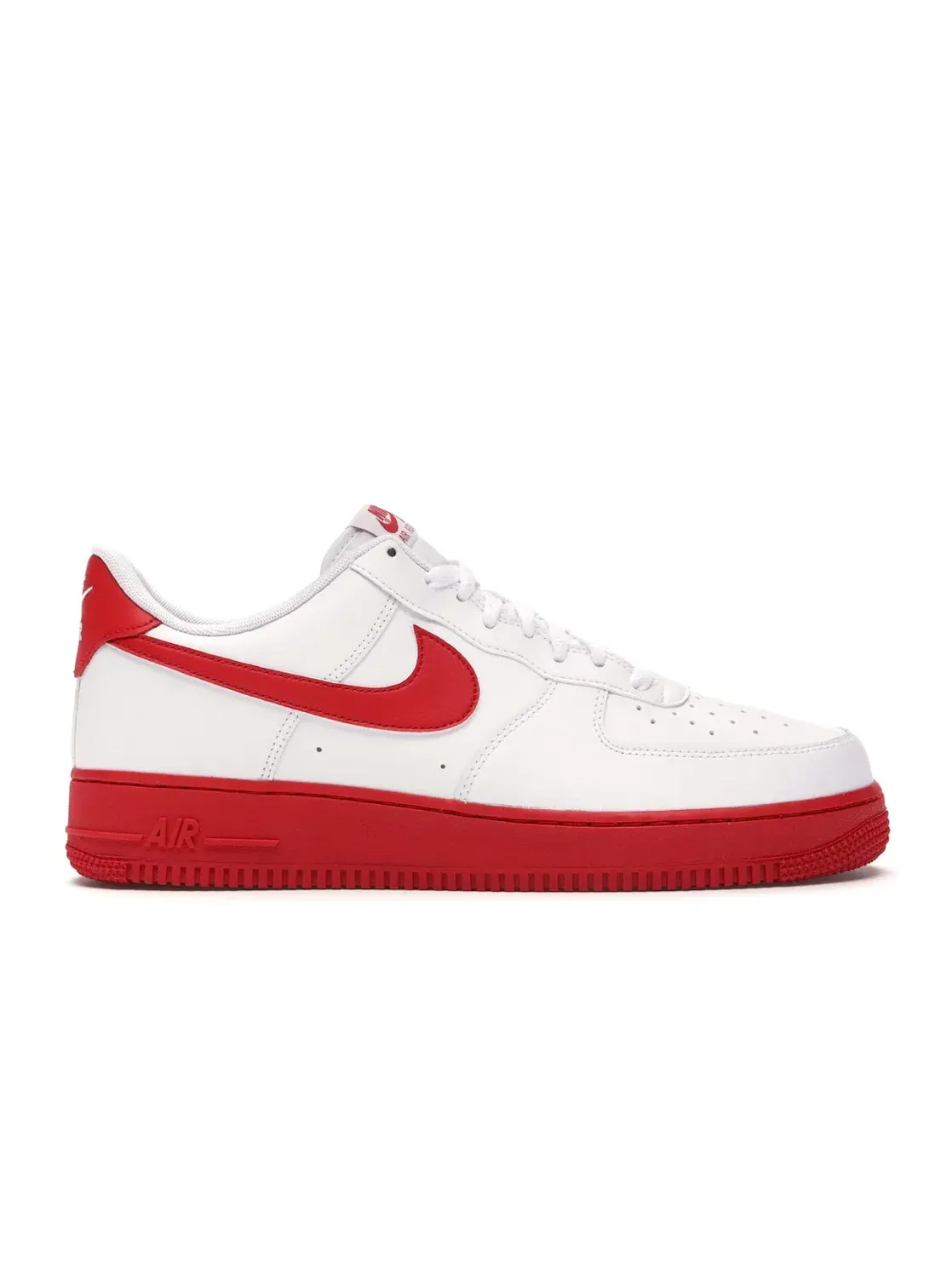 Мужские кроссовки с перфорированным верхом Nike Air Force 1 Low — изображение 1 из 4, белый/красный-белый