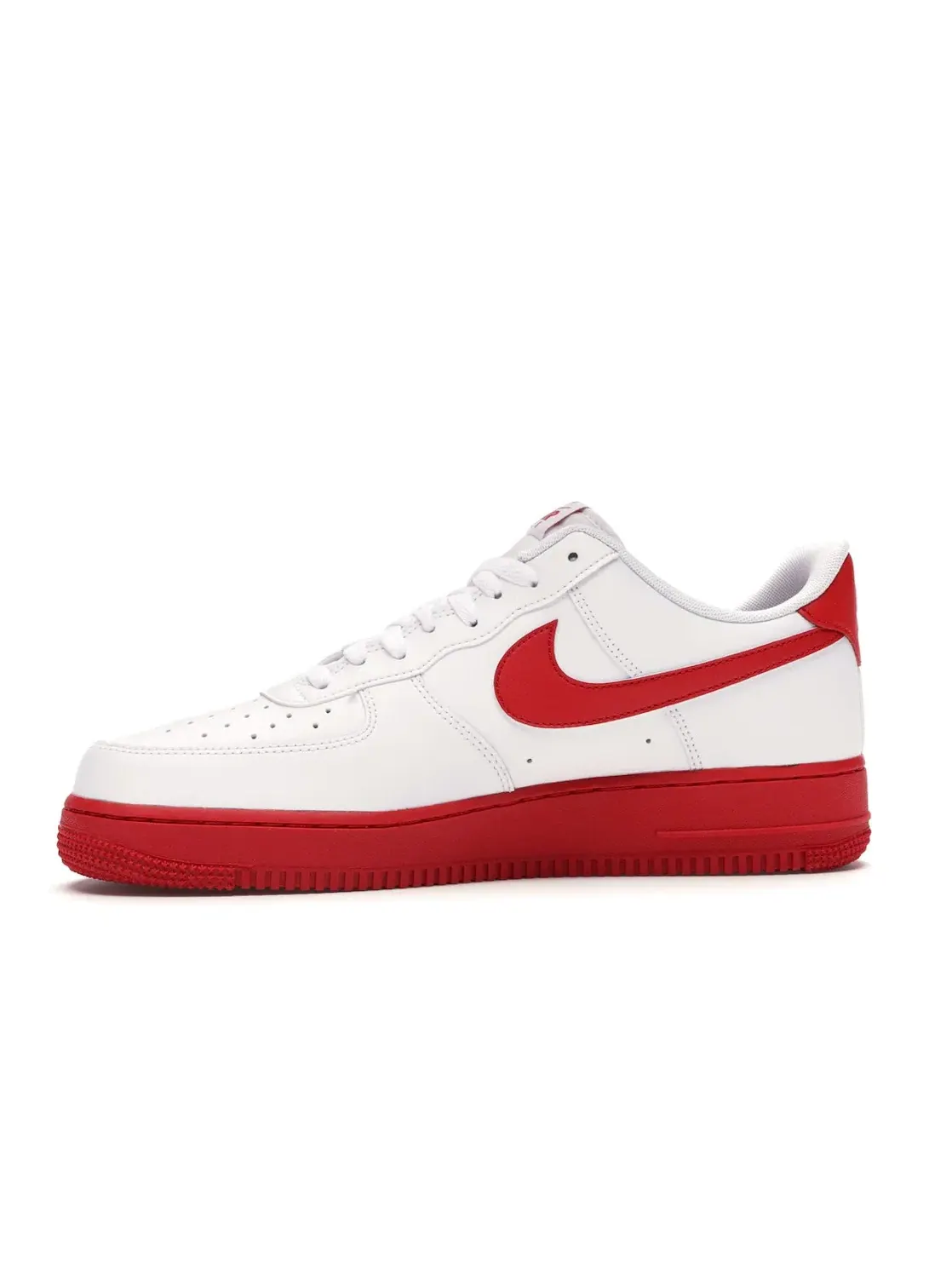 Мужские кроссовки с перфорированным верхом Nike Air Force 1 Low — изображение 3 из 4, белый/красный-белый