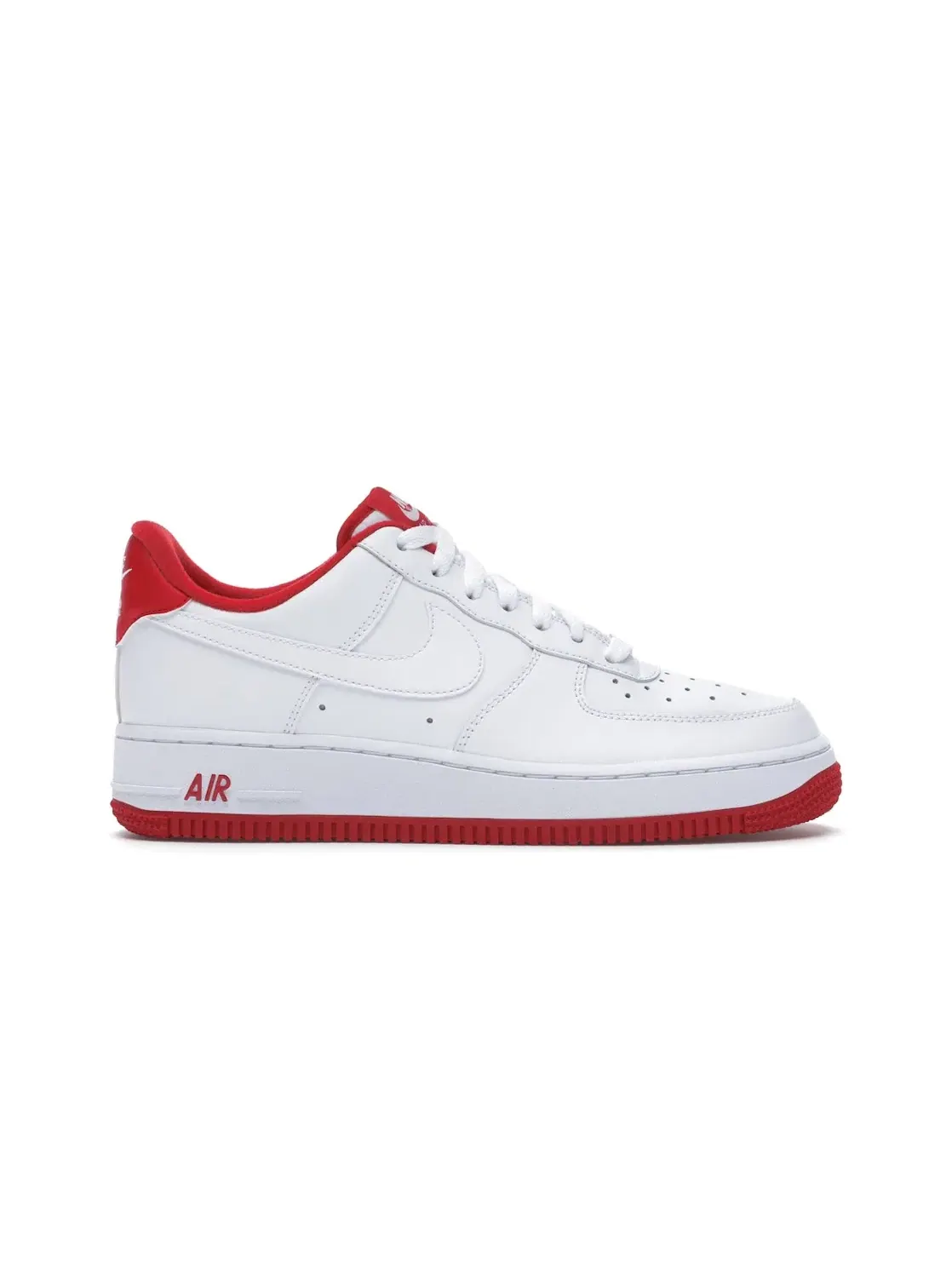 Мужские кроссовки Lifestyle с перфорацией Nike Air Force 1 Low — изображение 1 из 4, белый/красный