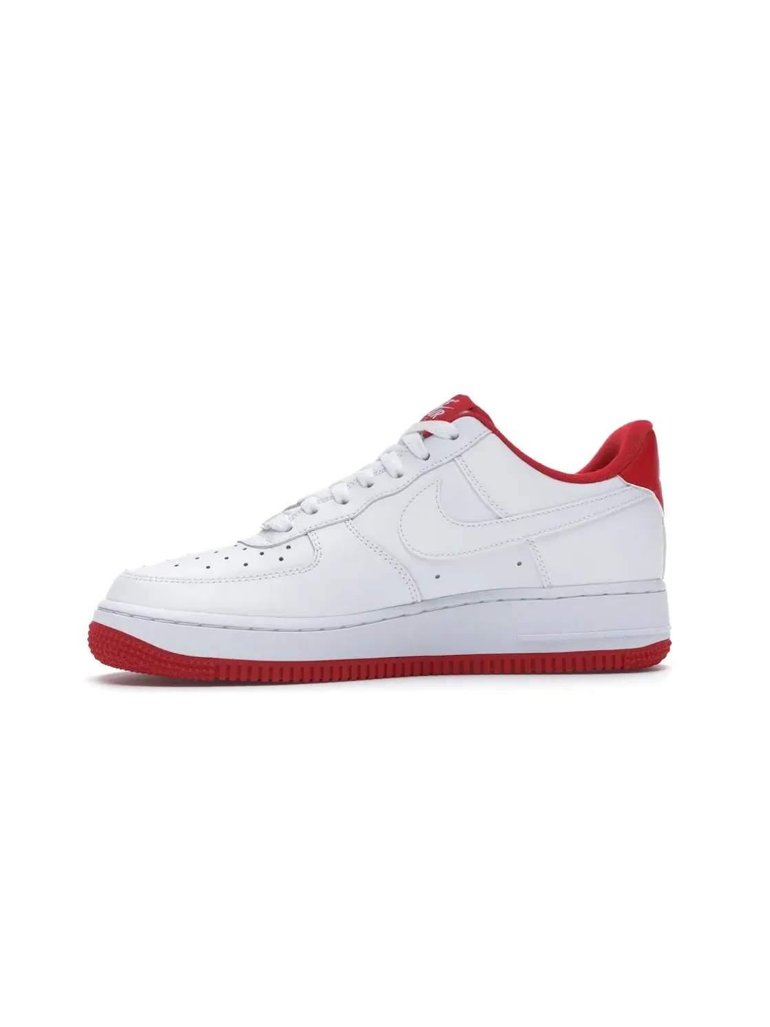 Мужские кроссовки Lifestyle с перфорацией Nike Air Force 1 Low — изображение 3 из 4, белый/красный
