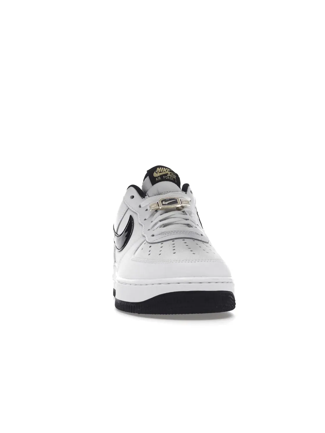 Мужские кроссовки кожаные Nike Air Force 1 Low World Champ — изображение 2 из 4, белый/черный/золотистый