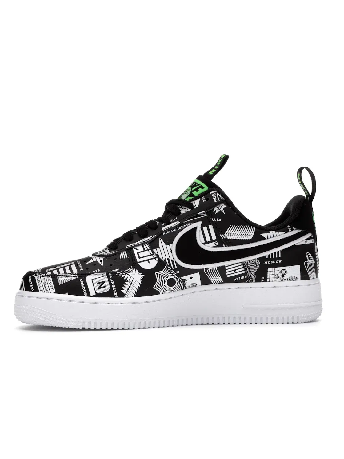Мужские кроссовки Lifestyle с принтом Nike Air Force 1 Low — изображение 3 из 4, черный/белый