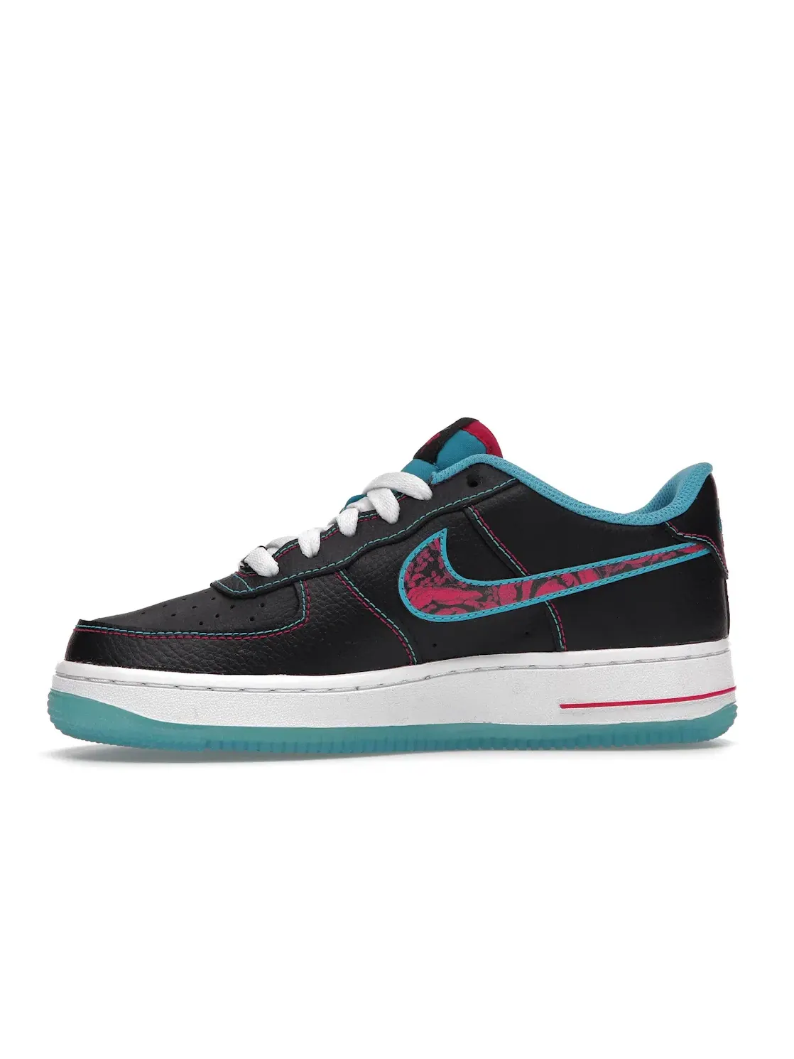 Детские кроссовки Lifestyle Nike Air Force 1 LV8 1 — изображение 3 из 4, черный/-светлый синий