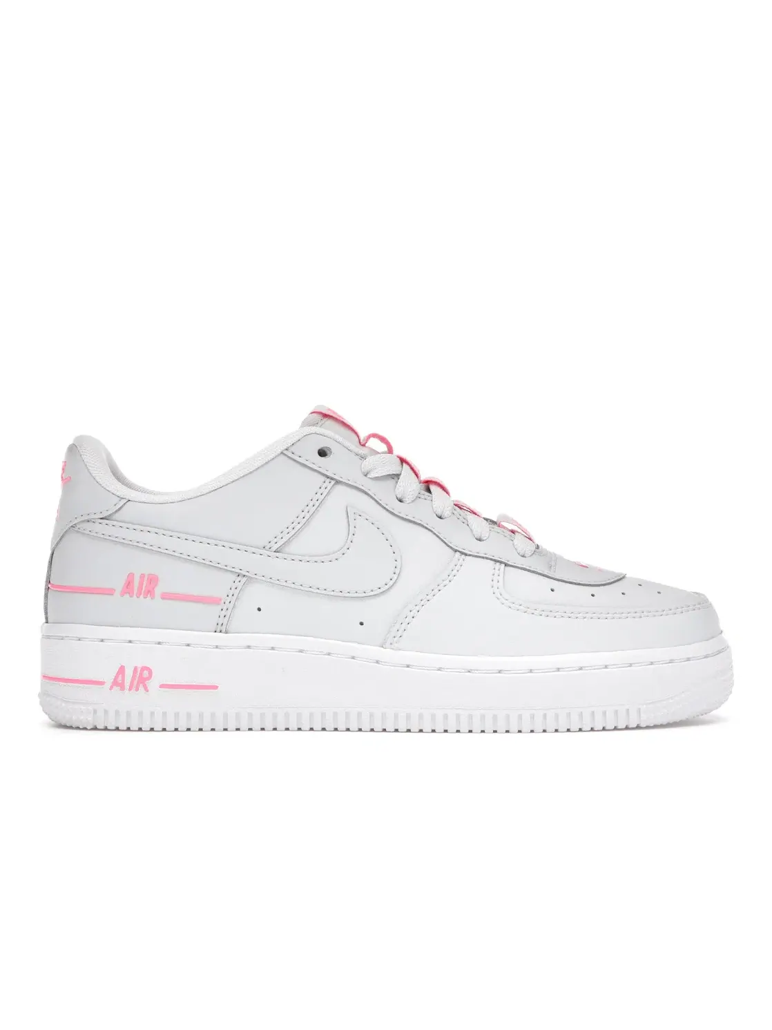 Детские кроссовки для мальчиков и девочек с кожаным верхом Air Force 1 LV8 3 Nike — изображение 1 из 4, розовый/белый
