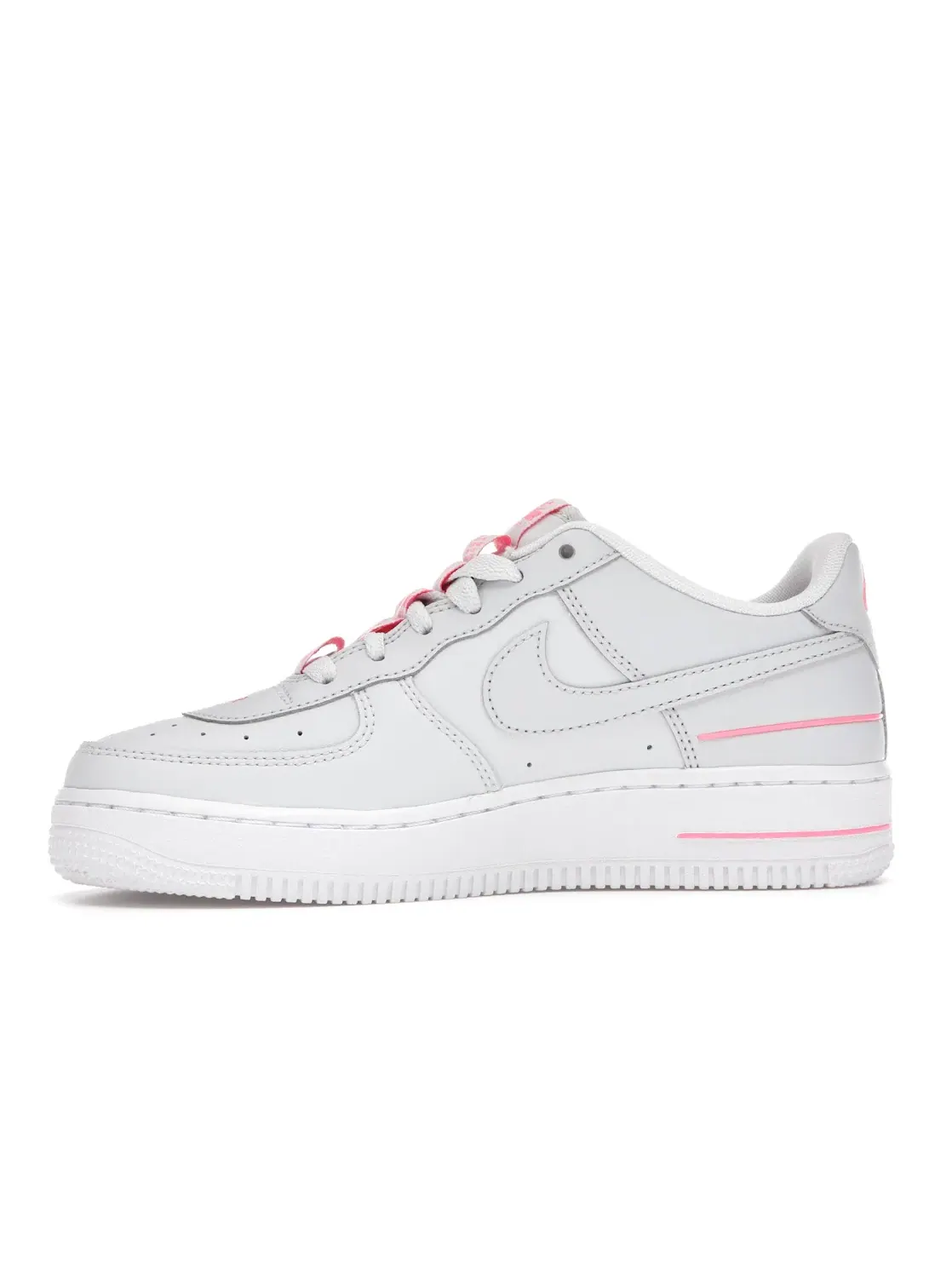 Детские кроссовки для мальчиков и девочек с кожаным верхом Air Force 1 LV8 3 Nike — изображение 3 из 4, розовый/белый