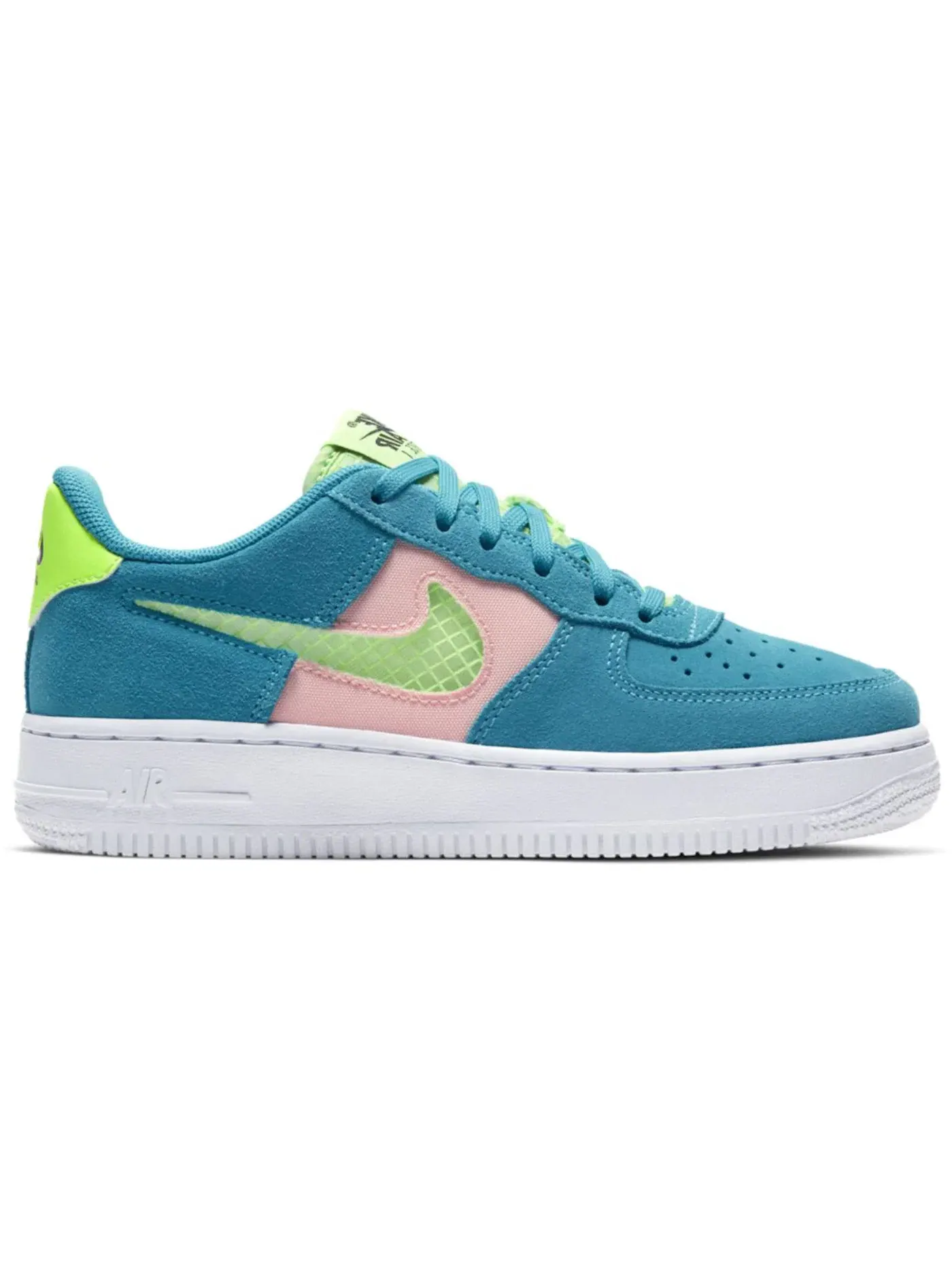 Детские кроссовки Lifestyle Nike Air Force 1 LV8 — изображение 1 из 1, голубой//белый/зеленый