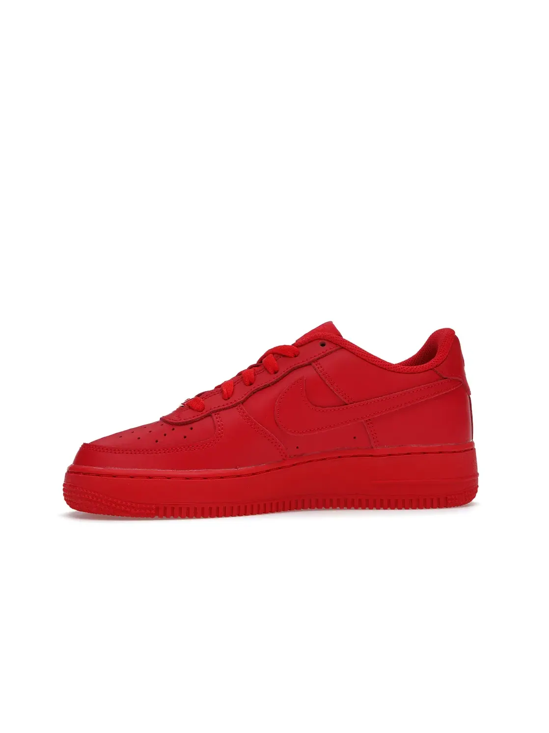 Детские кроссовки с премиальной кожи Nike Air Force 1 Low LV8 — изображение 3 из 4, красный/красный