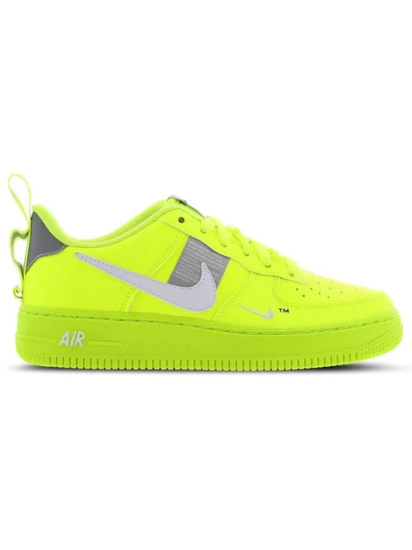 Детские кроссовки с перфорированным носком Nike Air Force 1 LV8 Utility — изображение 1 из 1, белый-черный-серый