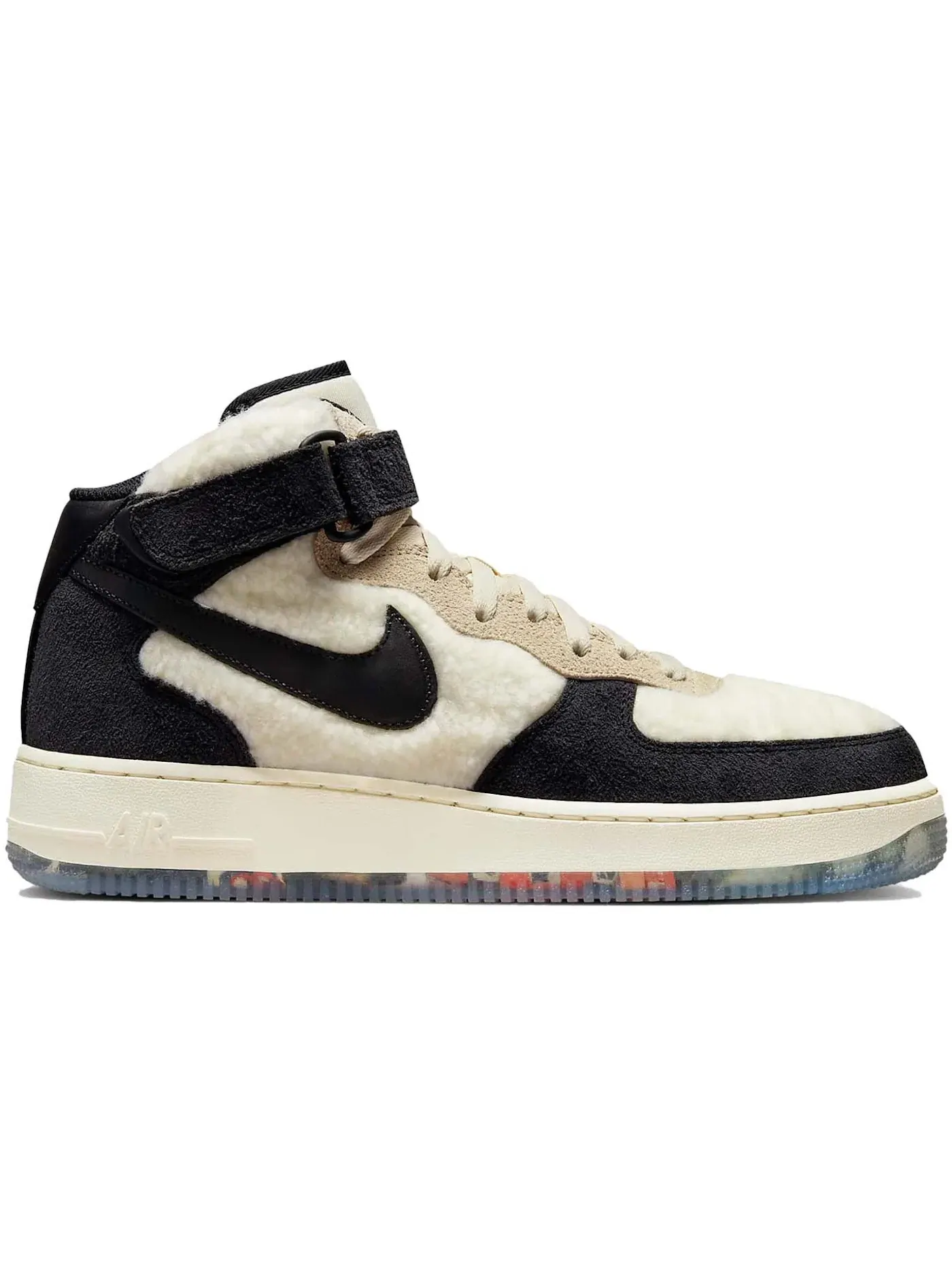 Мужские кроссовки Lifestyle Nike Air Force 1 Mid '07 Premium — изображение 1 из 1, прозрачный/черный