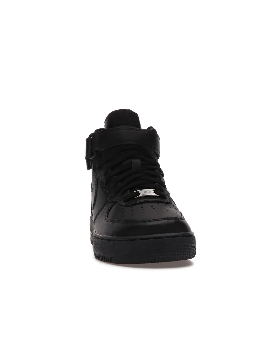 Мужские кроссовки кожаные Air Force 1 Mid '07 Nike — изображение 2 из 4, черный/черный