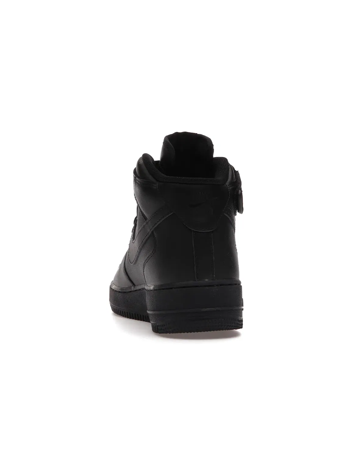 Мужские кроссовки кожаные Air Force 1 Mid '07 Nike — изображение 4 из 4, черный/черный
