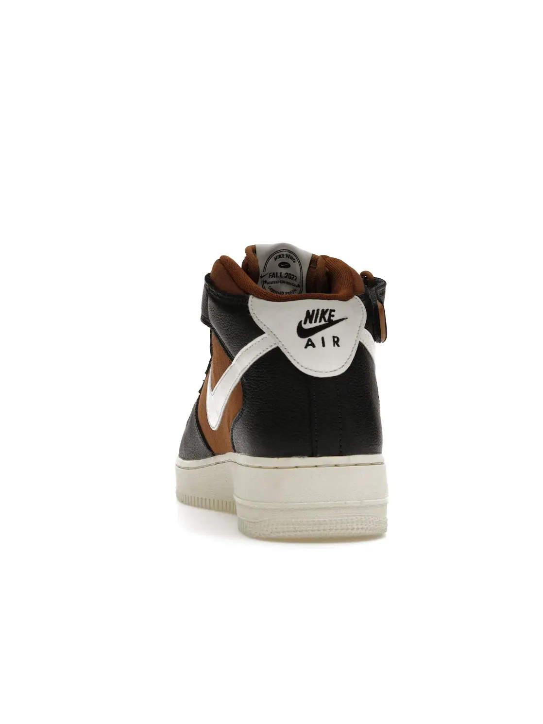 Мужские кроссовки Lifestyle с высоким берцем Nike Air Force 1 Mid '07 — изображение 4 из 4, черный//оранжевый