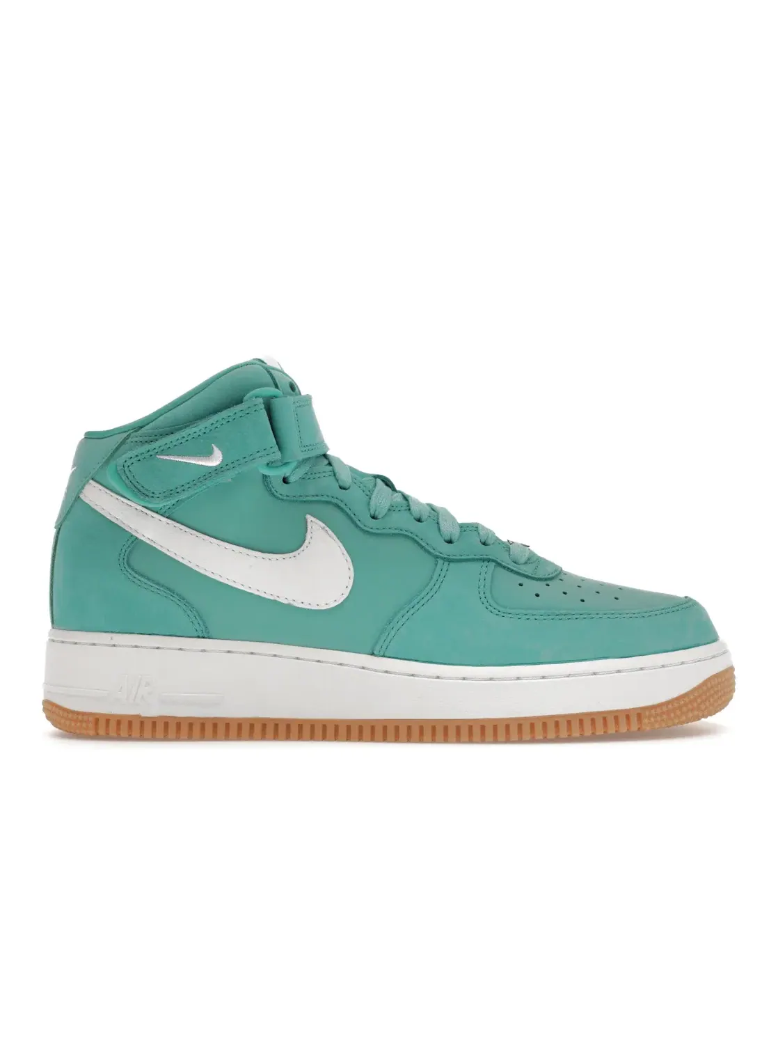 Мужские кроссовки с цельным цветом Washed Teal Nike Air Force 1 Mid '07 — изображение 1 из 4, белый-светлый коричневый