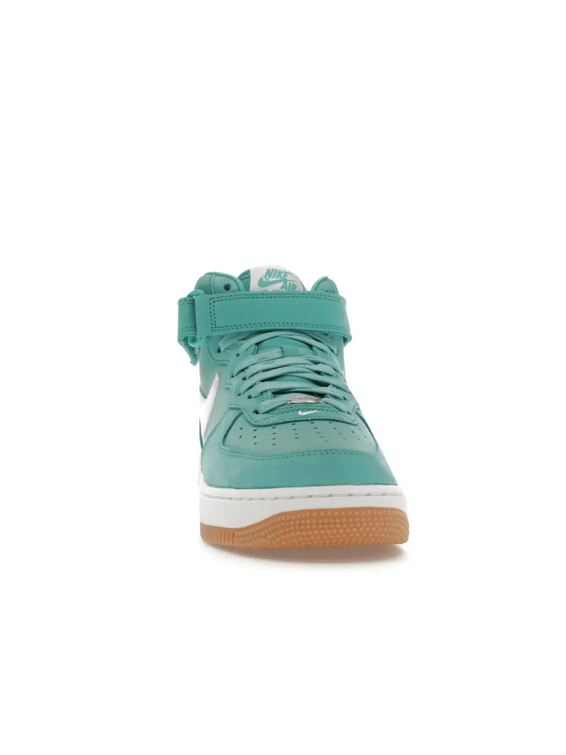 Мужские кроссовки с цельным цветом Washed Teal Nike Air Force 1 Mid '07 — изображение 2 из 4, белый-светлый коричневый