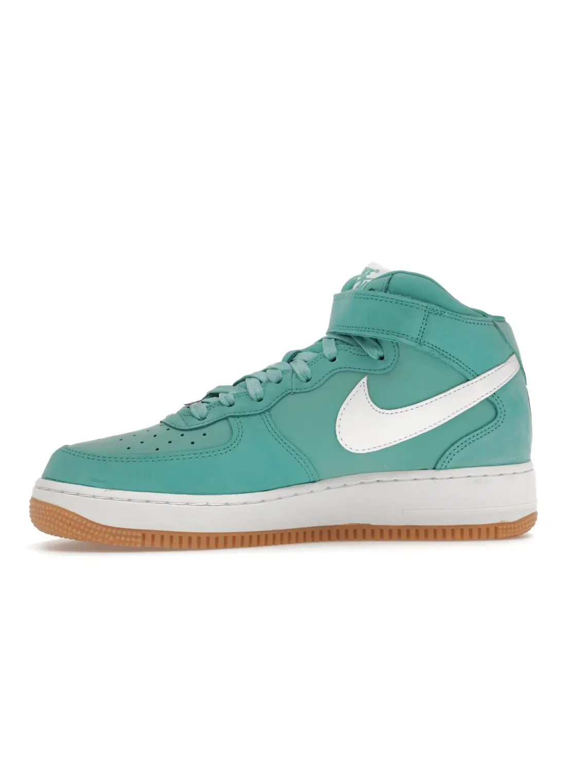 Мужские кроссовки с цельным цветом Washed Teal Nike Air Force 1 Mid '07 — изображение 3 из 4, белый-светлый коричневый