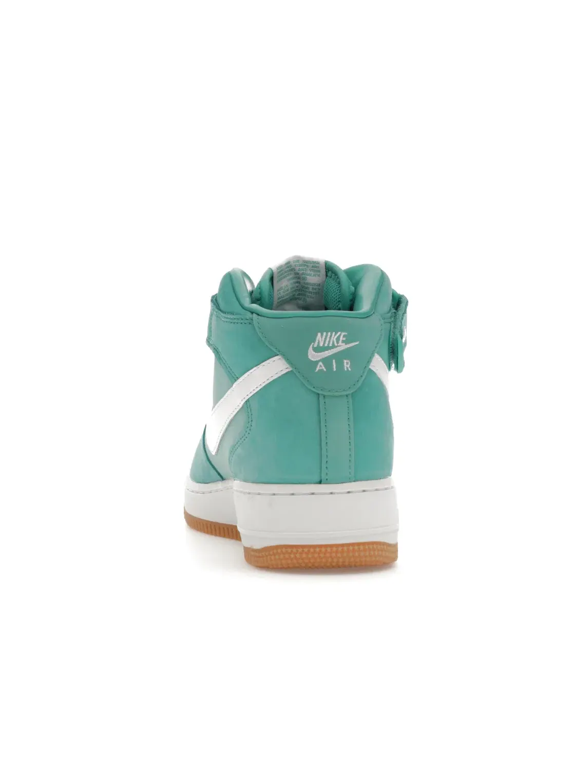 Мужские кроссовки с цельным цветом Washed Teal Nike Air Force 1 Mid '07 — изображение 4 из 4, белый-светлый коричневый