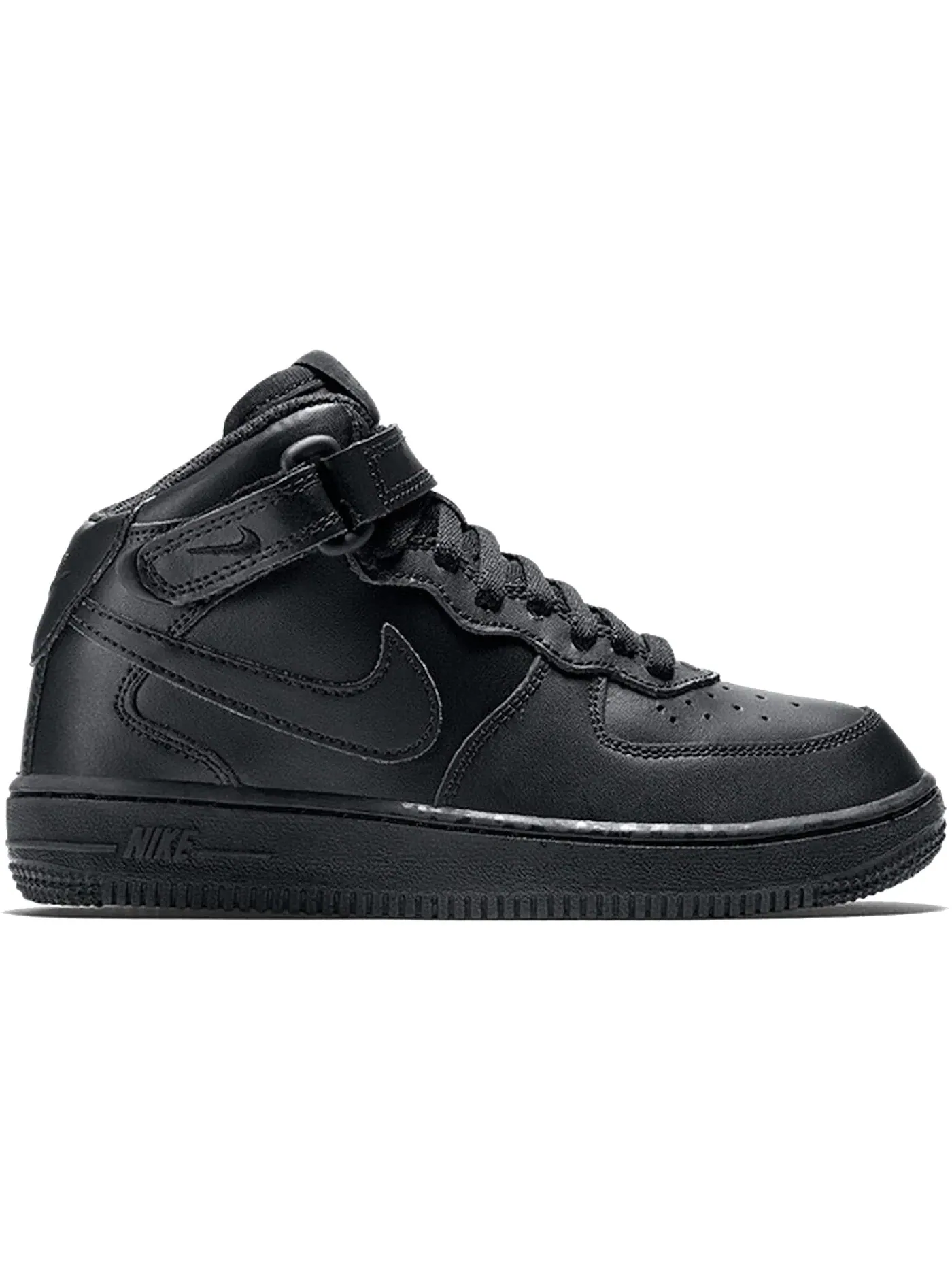 Детские кроссовки Lifestyle Nike Air Force 1 Mid — изображение 1 из 1, черный/черный
