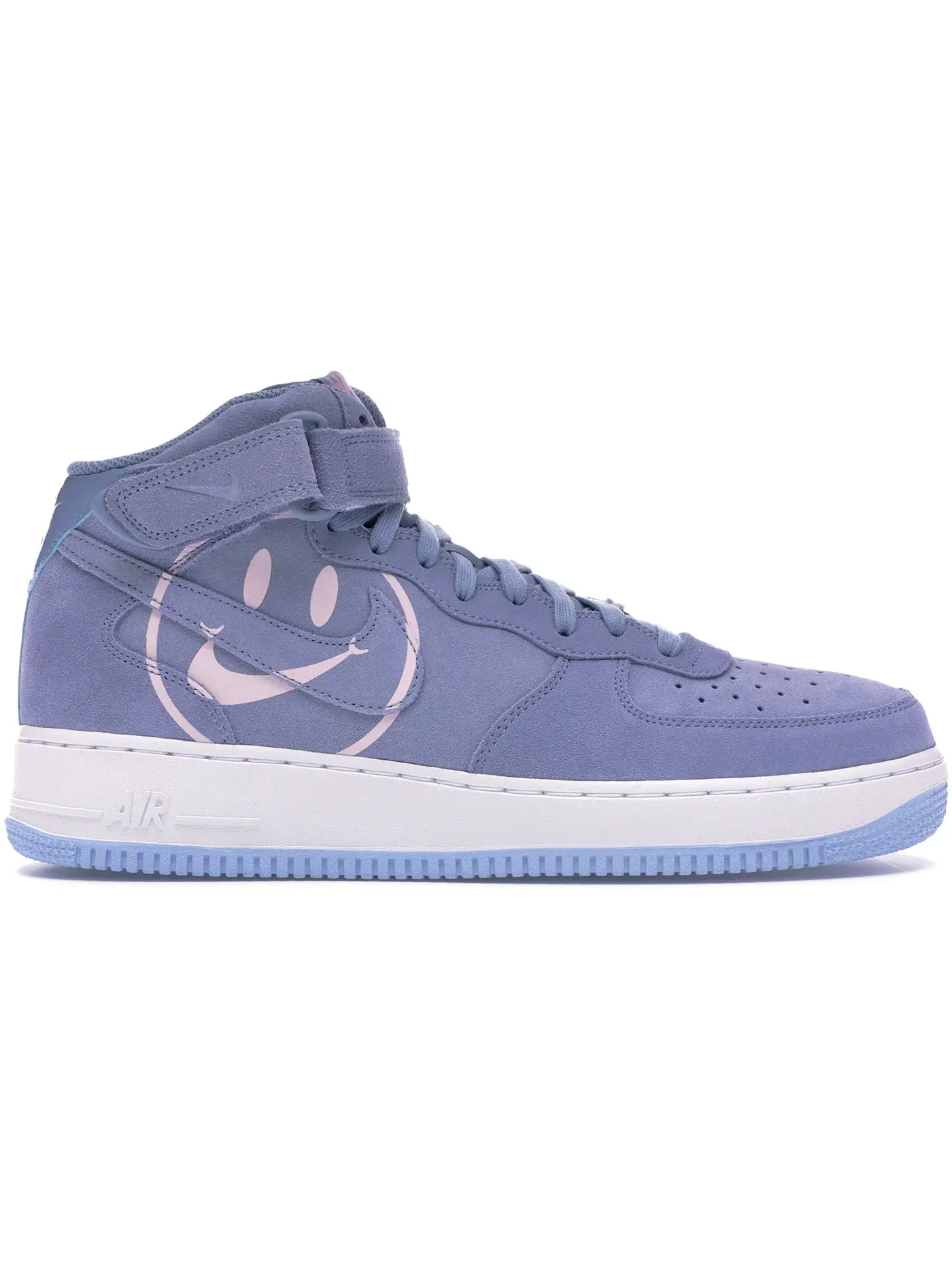 Мужские кроссовки с принтом Nike Air Force 1 Mid — изображение 1 из 1, индиго/розовый-белый