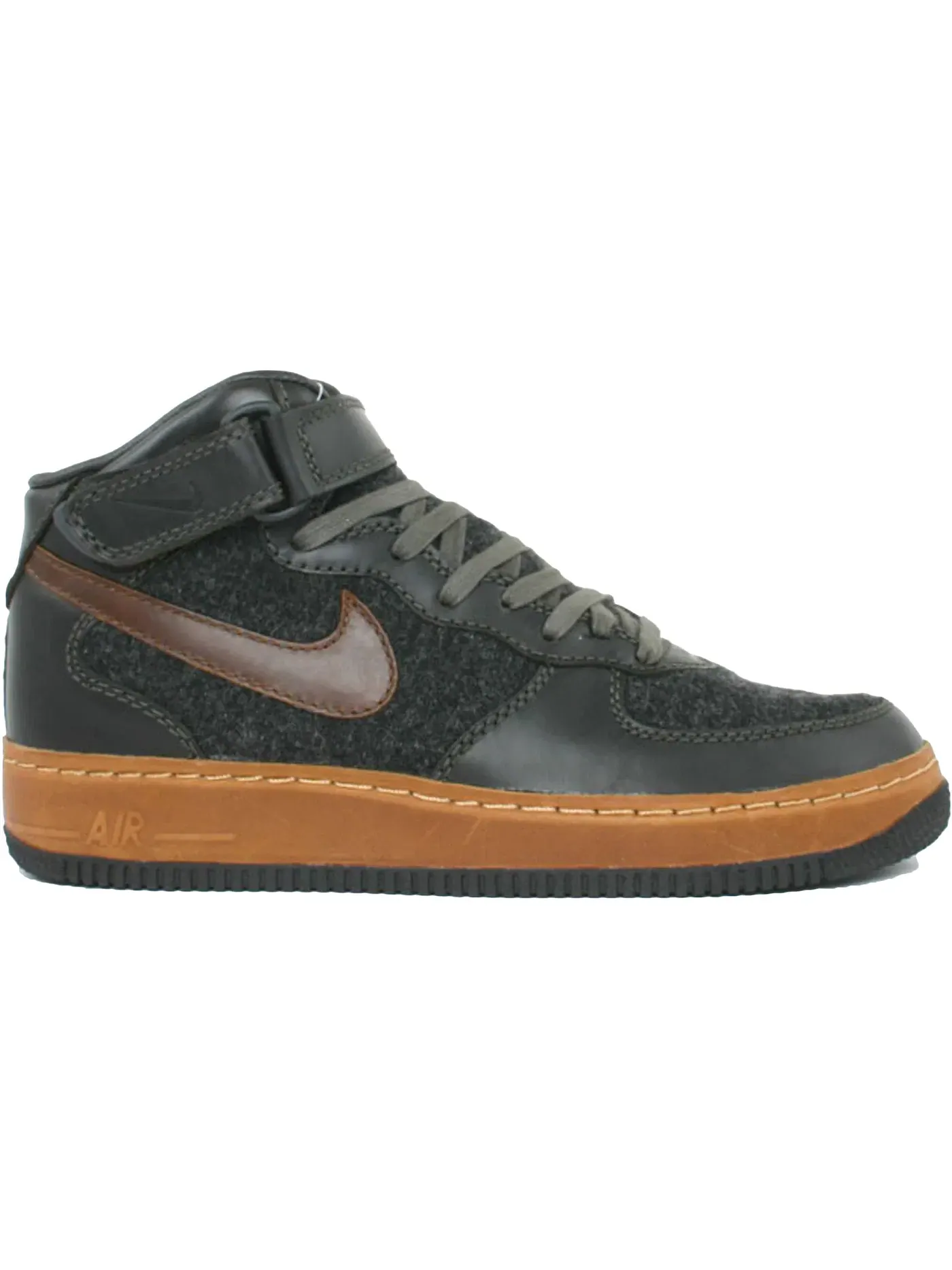 Мужские кроссовки Lifestyle Nike Air Force 1 Mid — изображение 1 из 1, черный/зеленый