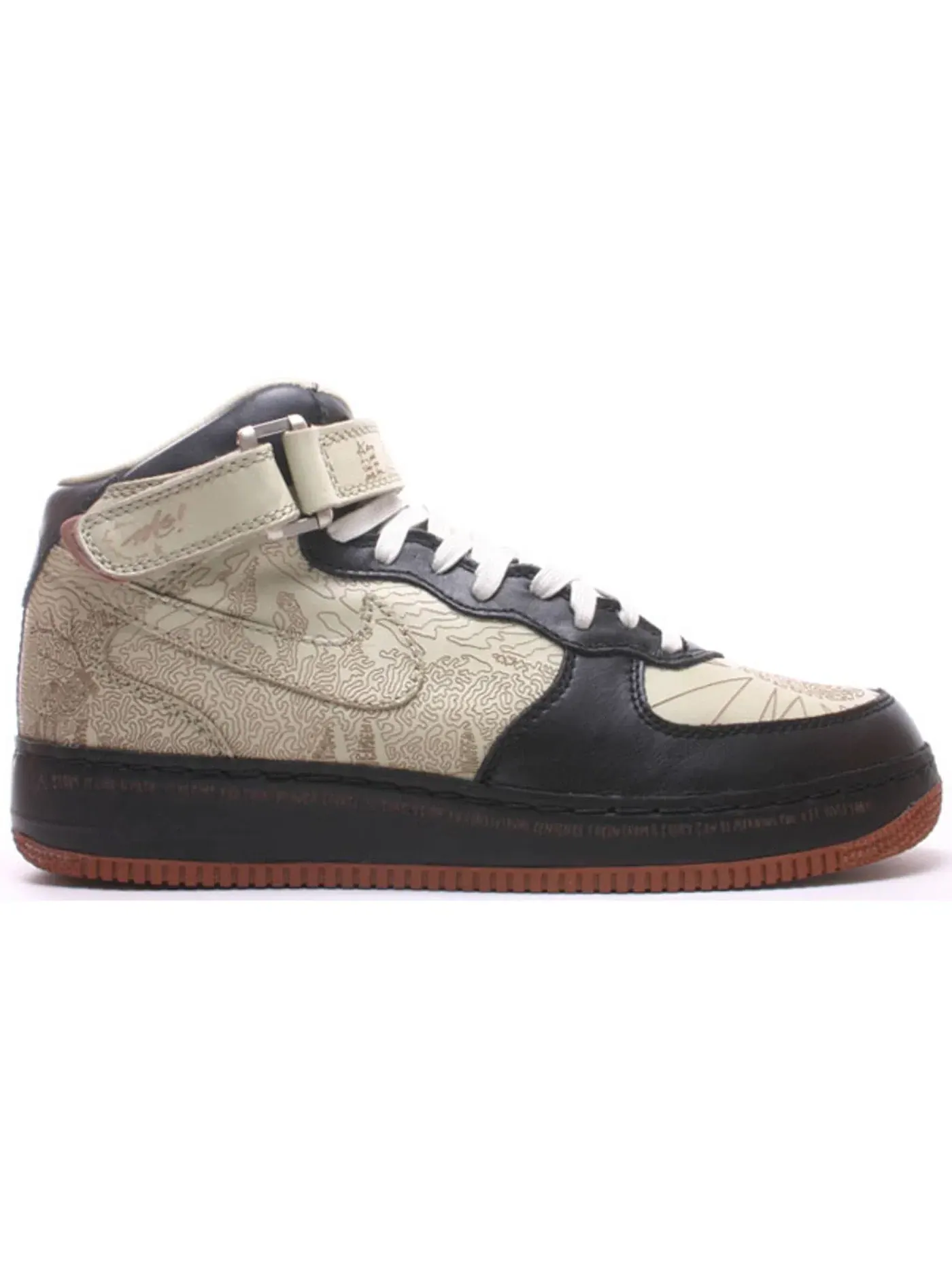 Мужские кроссовки Lifestyle Nike Air Force 1 Mid — изображение 1 из 1, черный/светлый