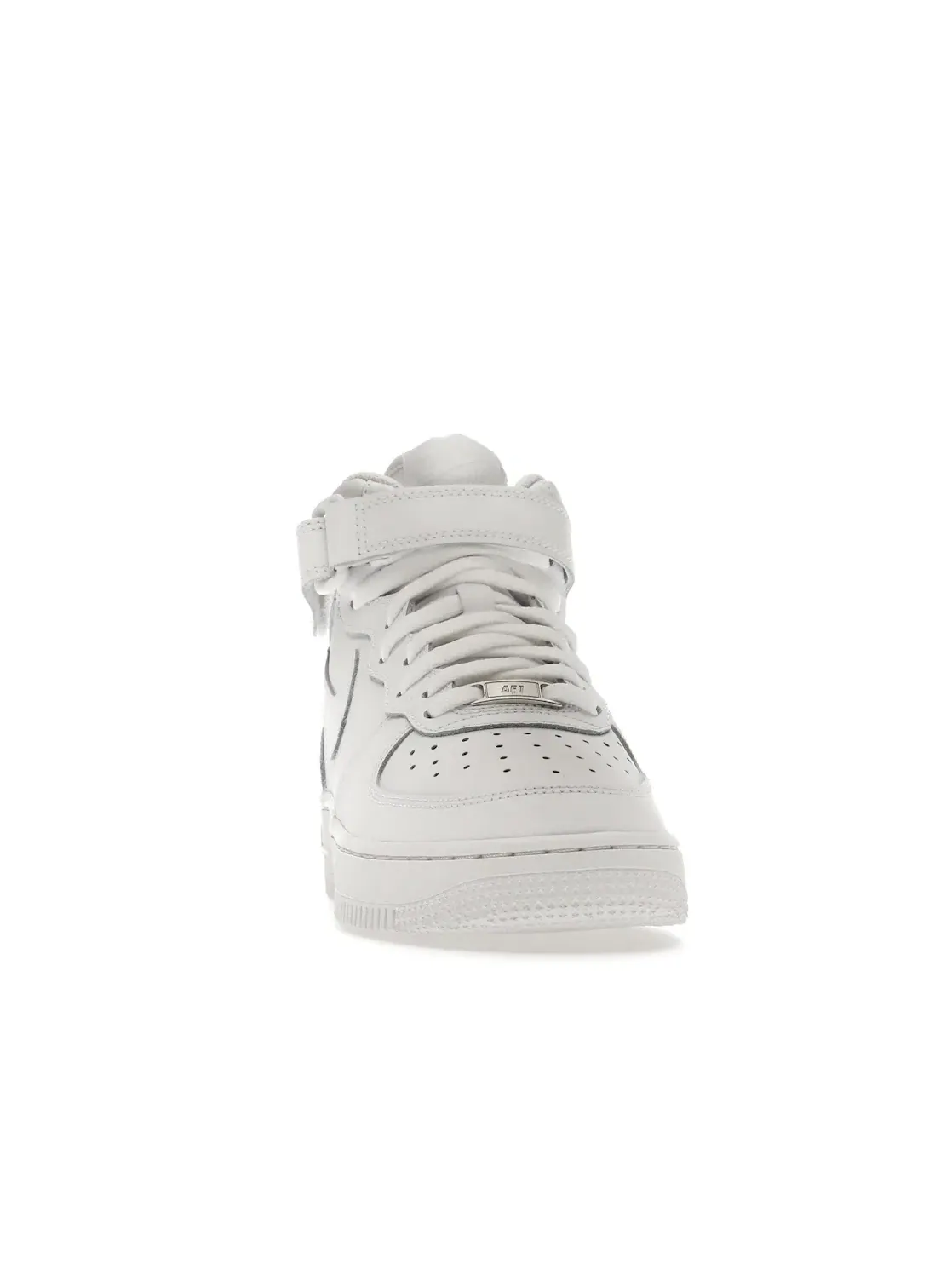 Детские кроссовки Lifestyle с перфорацией Nike Air Force 1 Mid LE — изображение 2 из 4, белый/белый/белый