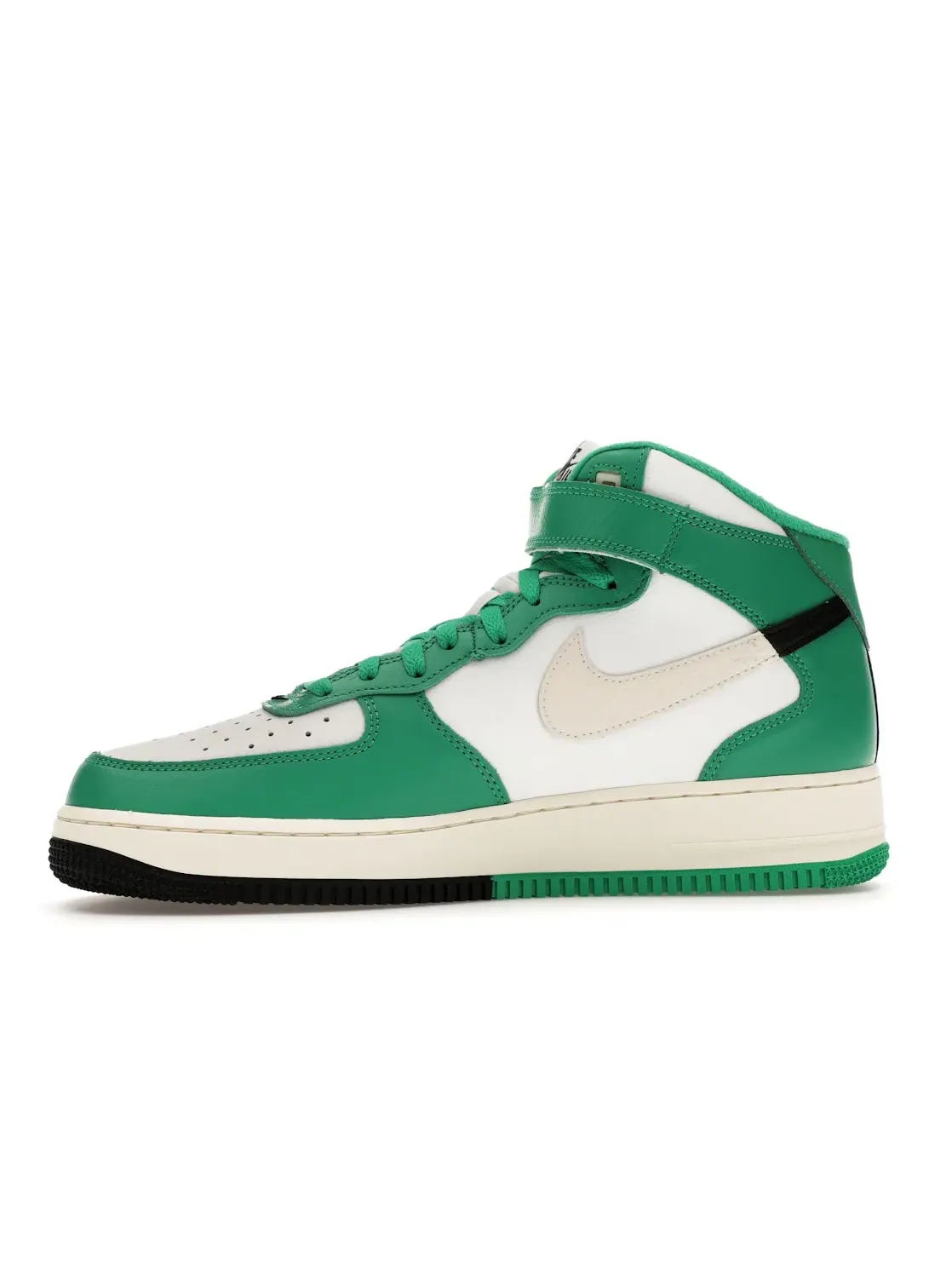 Мужские кроссовки Lifestyle Nike Air Force 1 Mid LV8 Split White Stadium Green — изображение 3 из 4, белый/черный-зеленый