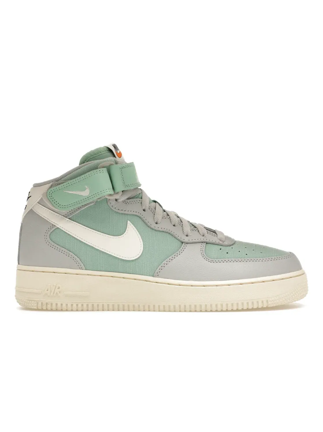 Мужские кроссовки Lifestyle Nike Air Force 1 Mid '07 LX — изображение 1 из 4, серый//зеленый/оранжевый