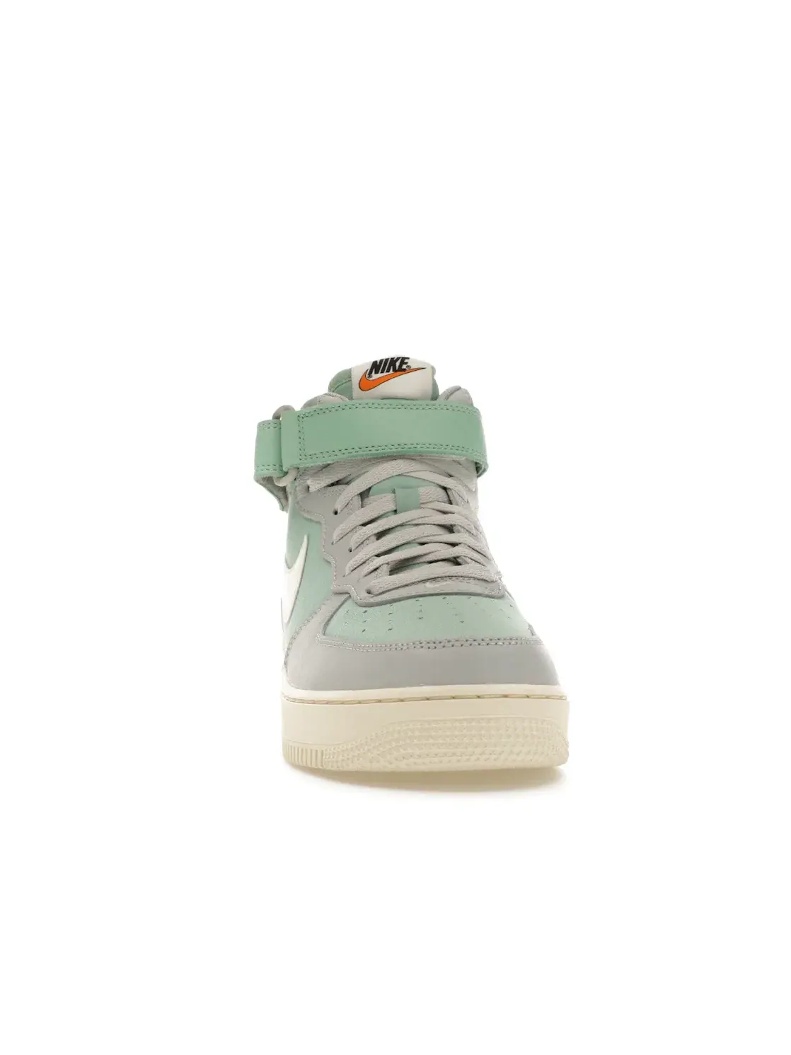 Мужские кроссовки Lifestyle Nike Air Force 1 Mid '07 LX — изображение 2 из 4, серый//зеленый/оранжевый