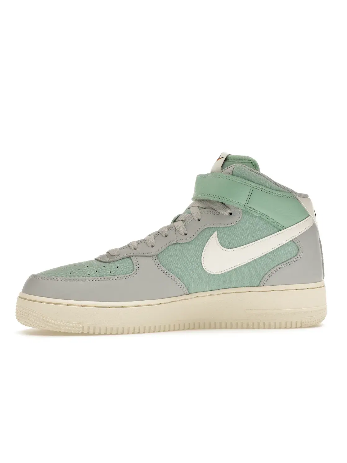 Мужские кроссовки Lifestyle Nike Air Force 1 Mid '07 LX — изображение 3 из 4, серый//зеленый/оранжевый