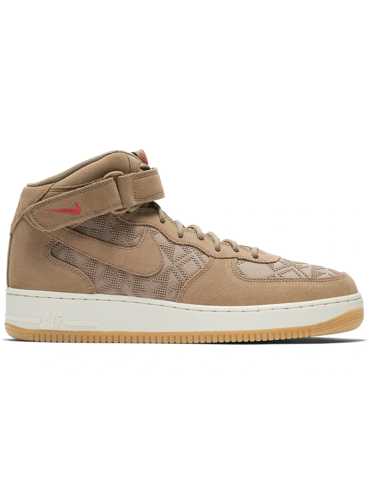 Мужские кроссовки Lifestyle Nike Air Force 1 Mid N7 — изображение 1 из 1, красный