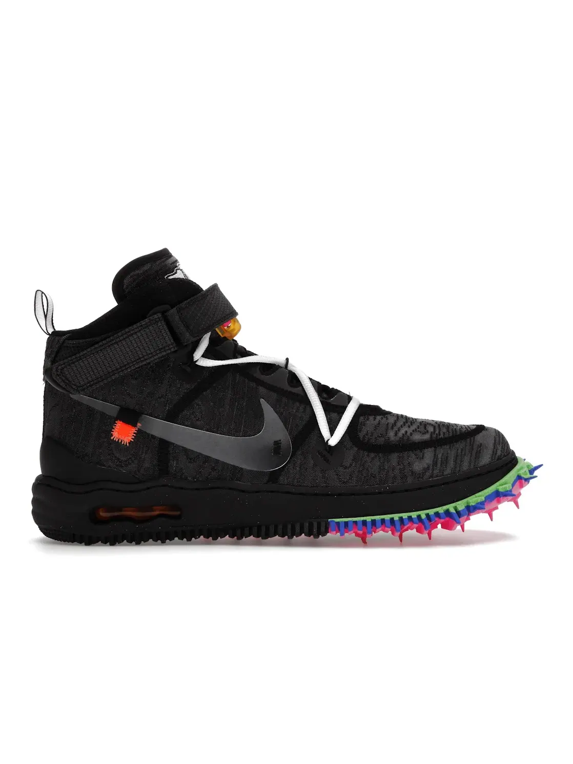 Мужские кроссовки Lifestyle Nike Air Force 1 Mid Off-White — изображение 1 из 4, черный/прозрачный черный