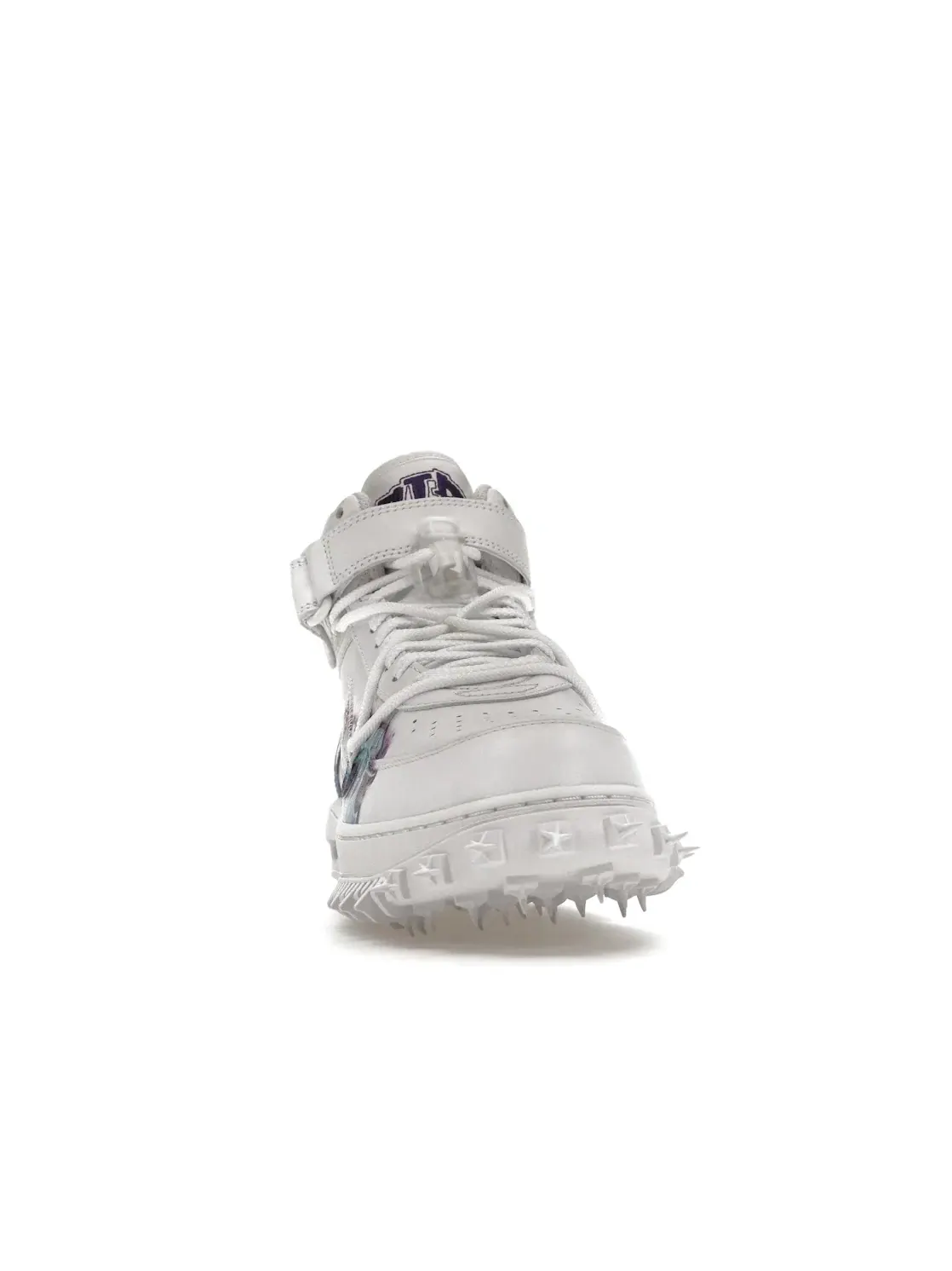 Мужские кроссовки с принтом Nike Air Force 1 Mid Off-White Graffiti — изображение 2 из 4, белый/прозрачный-белый
