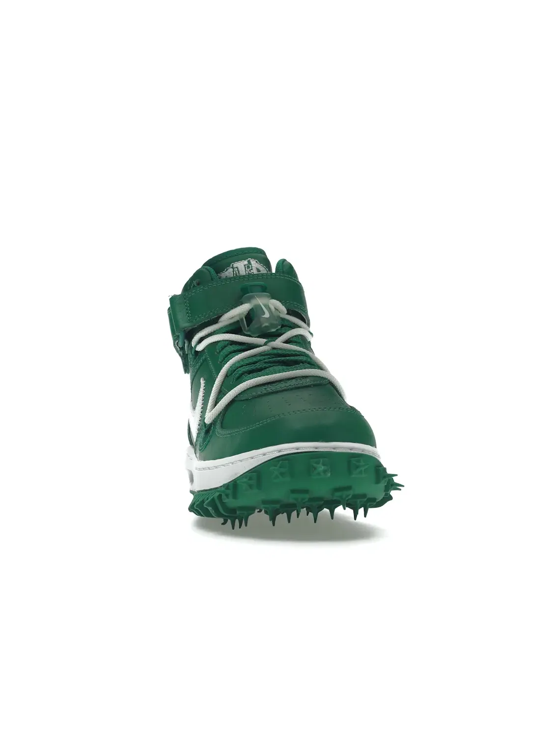 Мужские кроссовки с высоким берцем Nike Air Force 1 Mid Off-White — изображение 2 из 4, зеленый/белый-белый